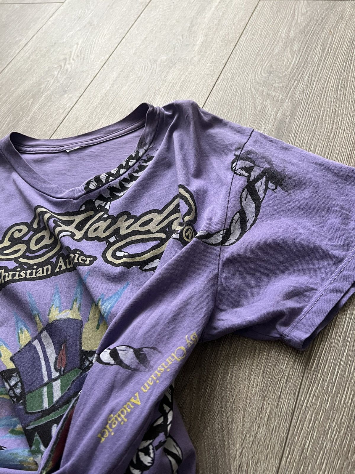 Christian Audigier × Ed Hardy × Vintage Vintage 💥 Ed Hardy by Christian Audigier T-Shirt Y2K Tee Size US L / EU 52-54 / 3 - 13 Thumbnail