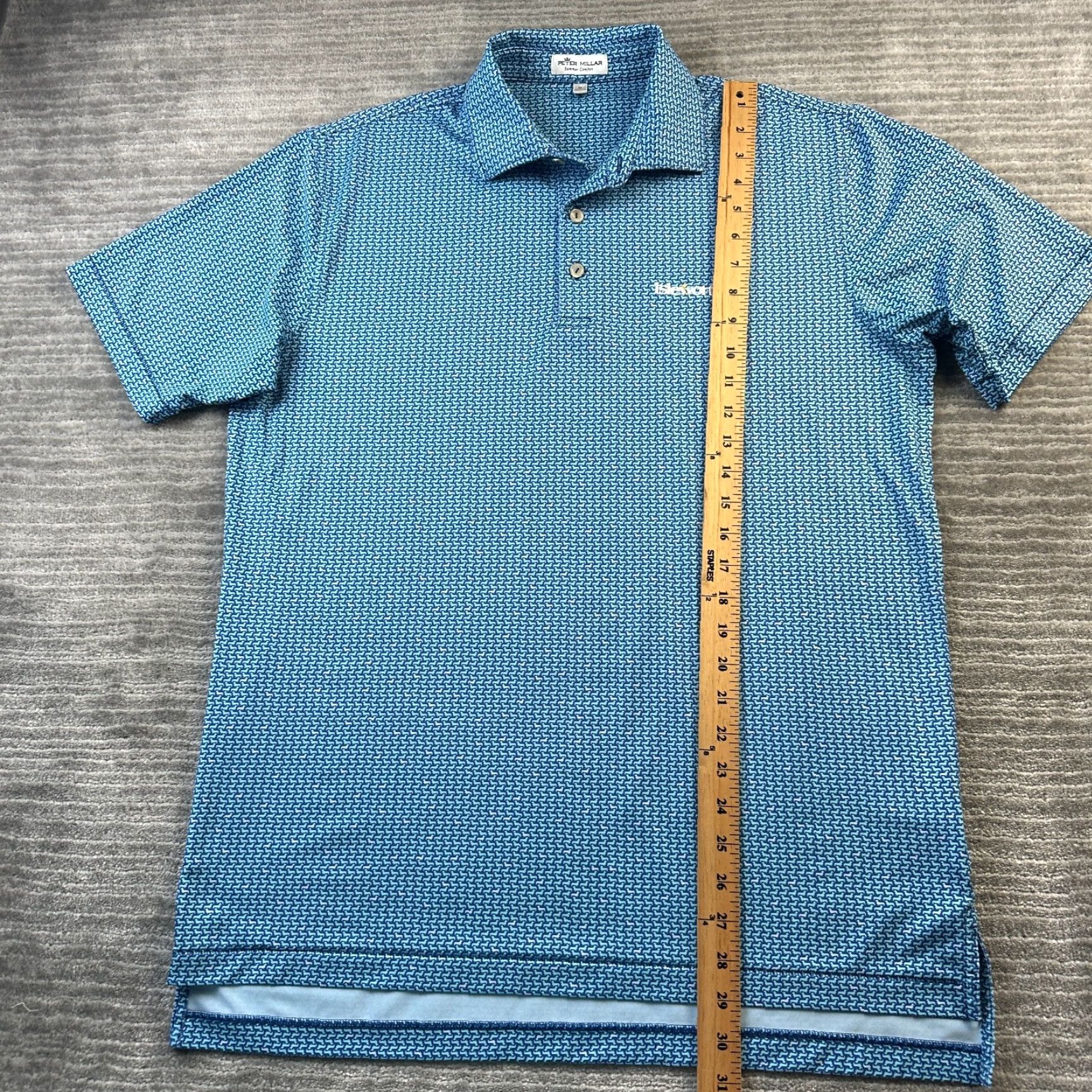Peter Millar Peter Millar Polo Shirt Mens Medium Blue Summer Comfort All Over Print Dachsund Size US M / EU 48-50 / 2 - 8 Thumbnail