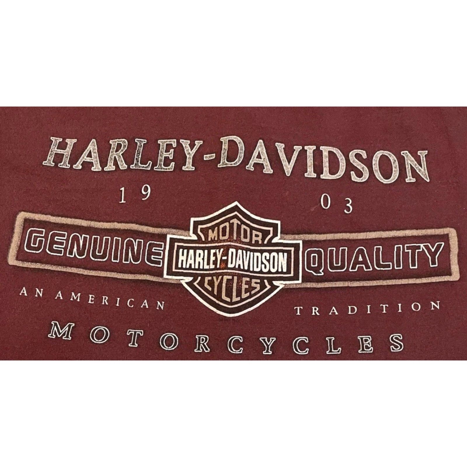 Harley Davidson VINTAGE Harley Davidson Shirt XL USA Oregon Biker Punk Grunge 90s Y2K Red USA Mens T-Shirt Size US XL / EU 56 / 4 - 4 Thumbnail