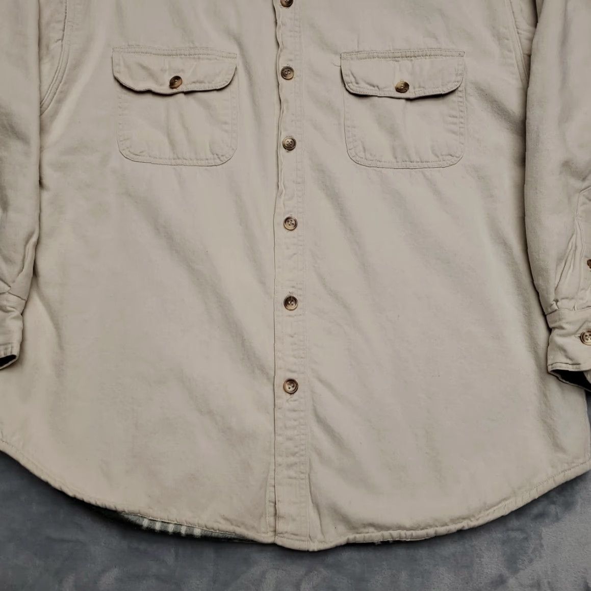 Vintage VINTAGE Reservoir Shirt Jacket Mens L Beige Sherpa Plaid Lined Y2K Shacket Shirt Jacket Mens L Beige Sherpa Plaid Lined Y2K Shacket Size US L / EU 52-54 / 3 - 2 Thumbnail