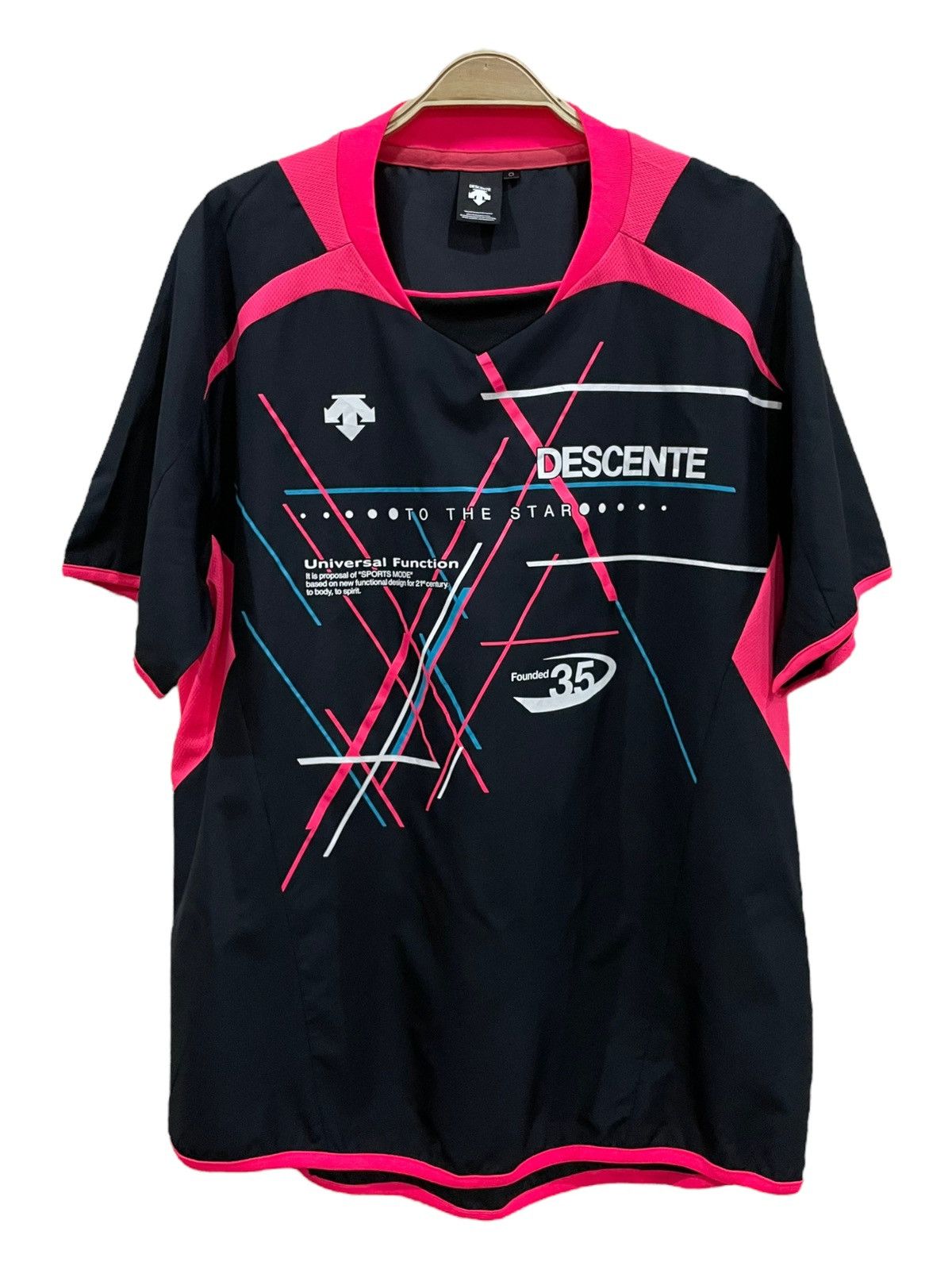 Descente × Japanese Brand 🔥Rare🔥 Descente Short Sleeve Volley Ball Warm Up Jacket Size US M / EU 48-50 / 2 - 1 Thumbnail