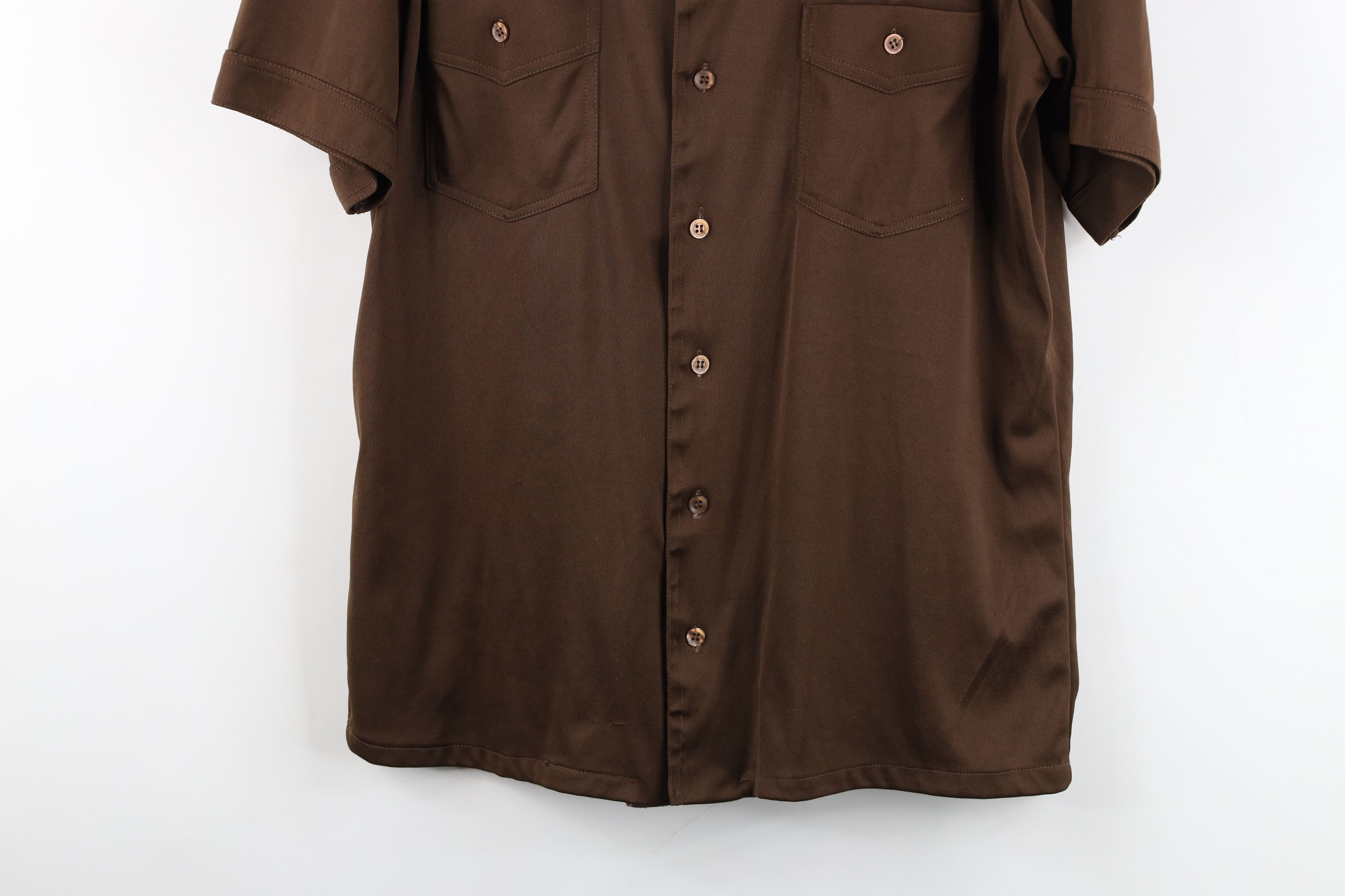 Vintage Vintage 70s Streetwear Short Sleeve Collared Button Shirt Size US L / EU 52-54 / 3 - 3 Thumbnail