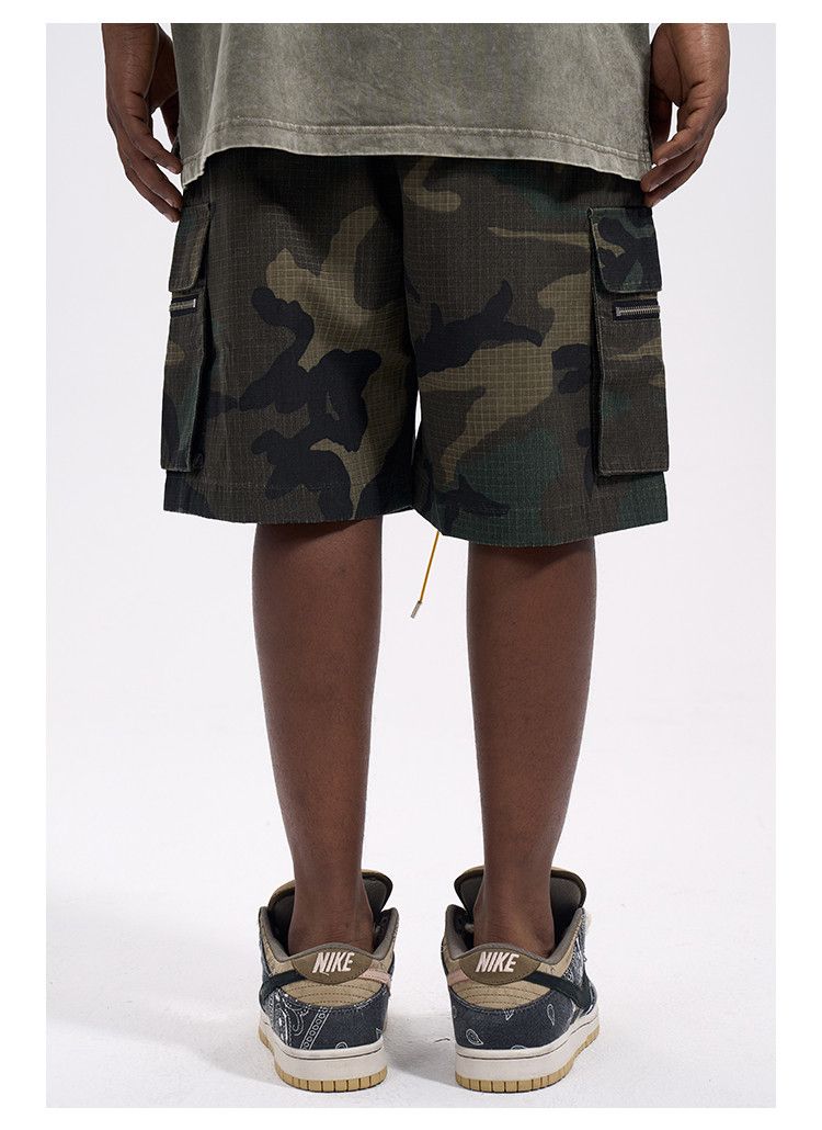 Japanese Brand × Vintage Denim Shorts Large Pocket Camouflage Workwear Size US 31 - 3 Thumbnail