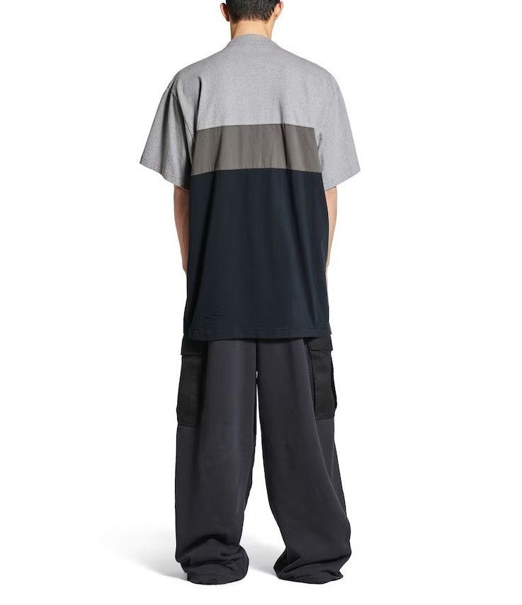 Balenciaga o1tr1nto0526 Unity Sport T-Shirt Large Fit in Grey/Dark Navy Size US S / EU 44-46 / 1 - 4 Thumbnail