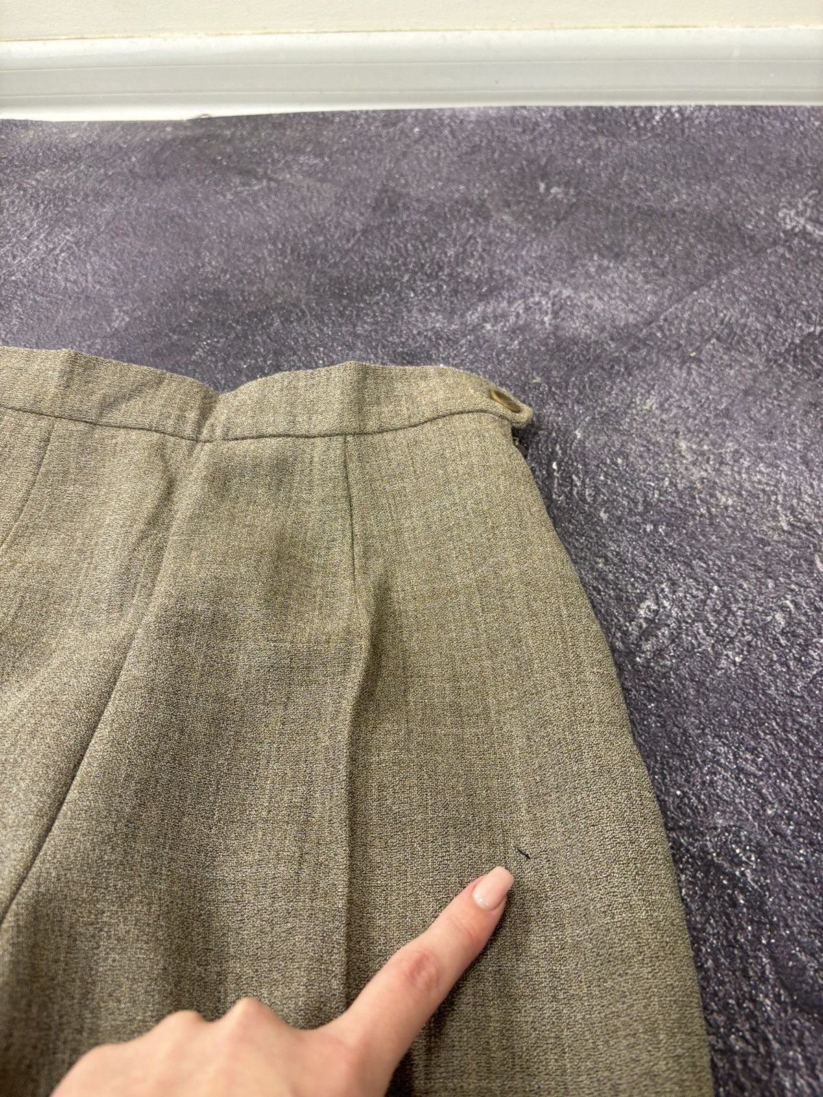 Kenzo Vintage Kenzo Women’s Luxury Tapered Wool Pants Trousers Size 26" / US 2 / IT 38 - 6 Thumbnail