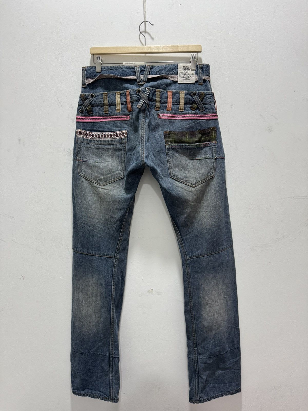 Japanese Brand JAPANESE DOMINATE HANDCRAFTED DOUBLE WAIST DISTRESSED JEANS Size US 32 / EU 48 - 1 Thumbnail