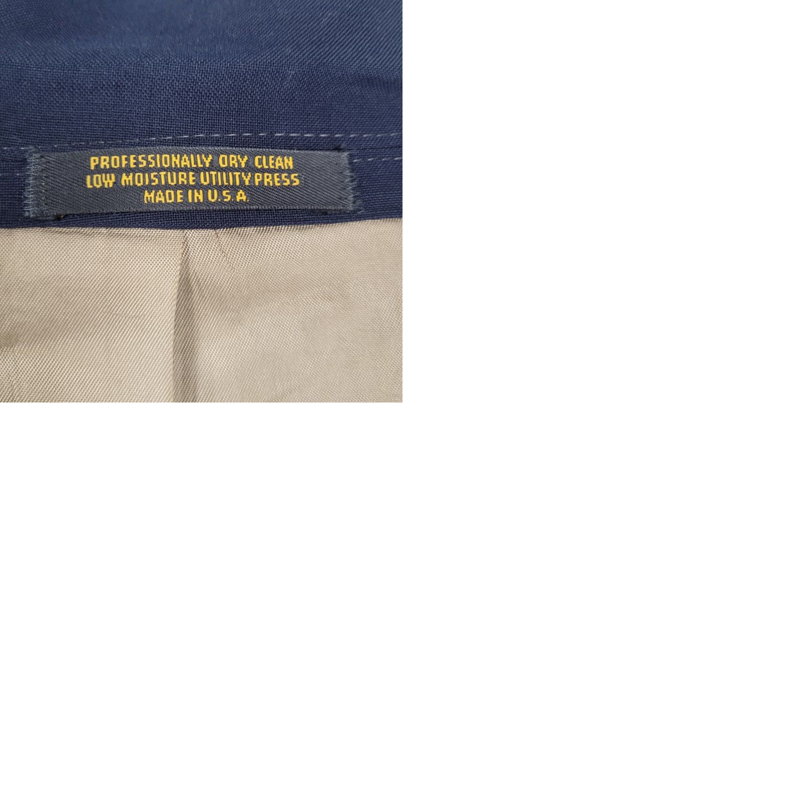 Evan Picone VTG Evan Picone Navy Gold Button Vented Notch Blazer Sport Coat USA 44R Size 44R - 10 Thumbnail
