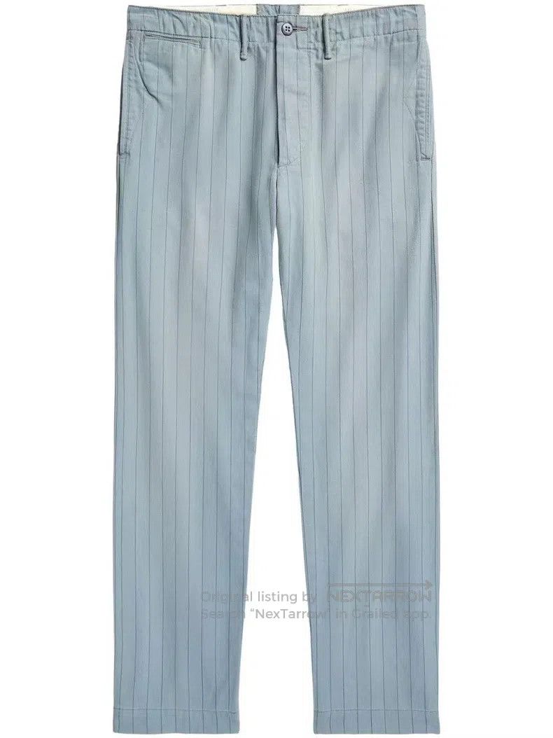 RRL Ralph Lauren RRL Ralph Lauren Retro Distressed Railway Stripe Casual Pa Size US 32 / EU 48 - 1 Thumbnail