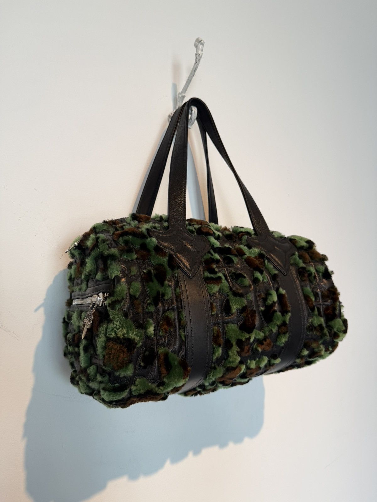 Chrome Hearts tiny leopard furry duffle Size ONE SIZE - 2 Thumbnail