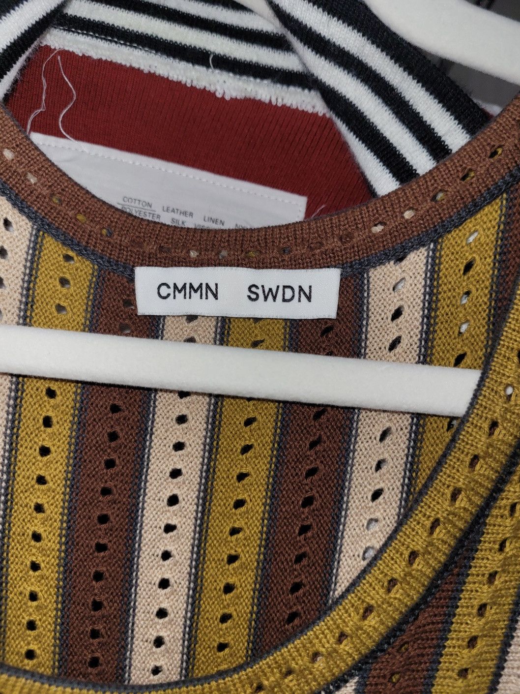CMMN SWDN Cmmn Swdn Fringed Striped Vest Size US M / EU 48-50 / 2 - 3 Thumbnail