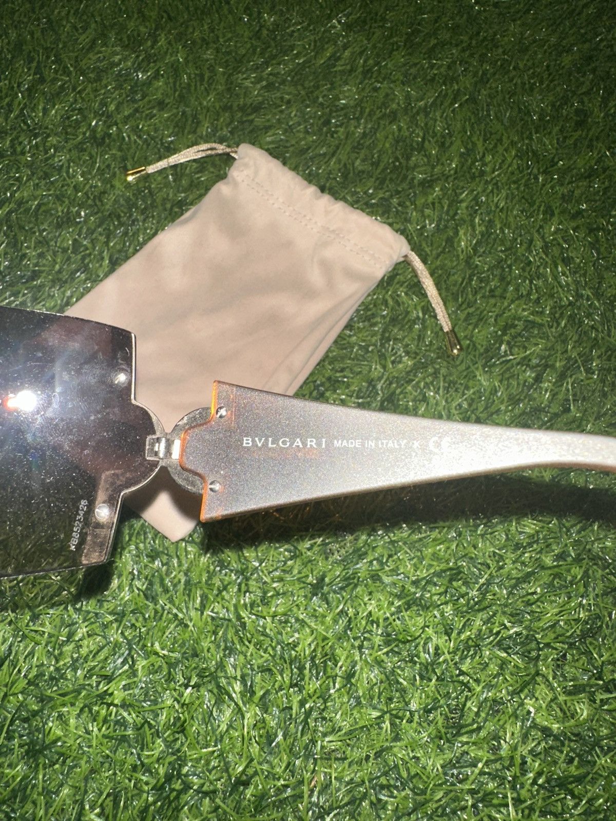 Bvlgari Bvlgari Rimless Sunglasses Swarovski Crystals Size ONE SIZE - 3 Thumbnail