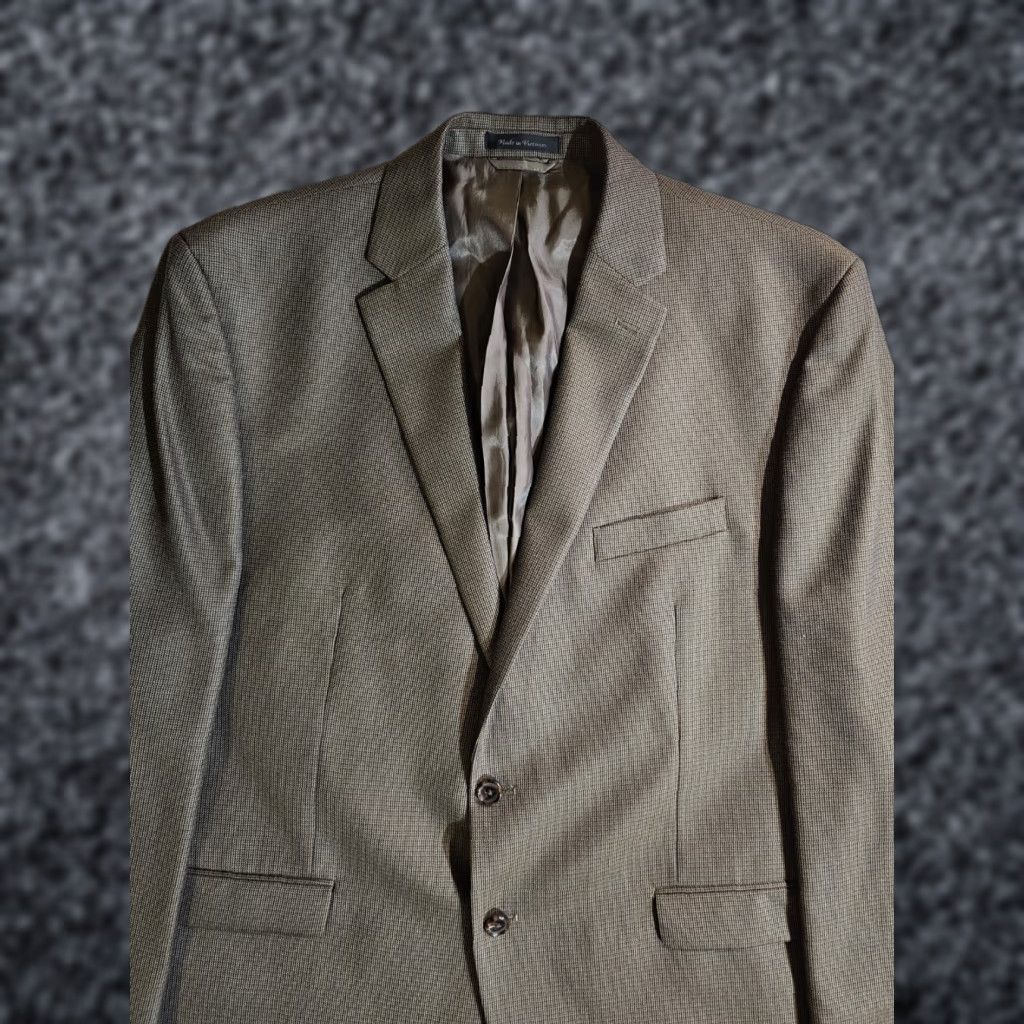 Ralph Lauren Lauren Ralph Lauren Blazer Classic Single Breasted Mens 48R Tan Two-Button Sport Coat Size 48R - 1 Thumbnail