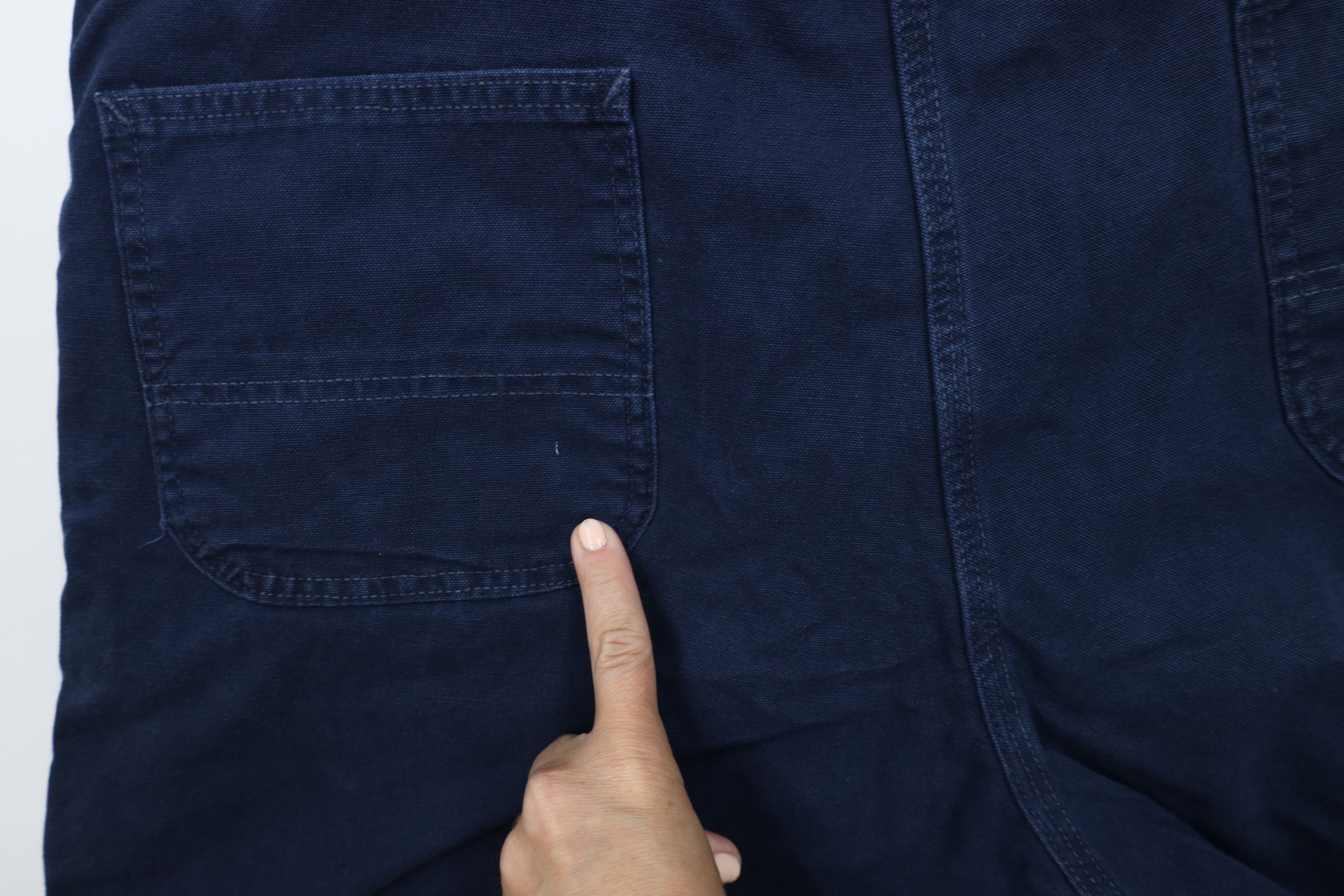 Carhartt Vintage 90s Carhartt Knee Canvas Dungaree Shorts Blue USA Size US 42 / EU 58 - 12 Thumbnail