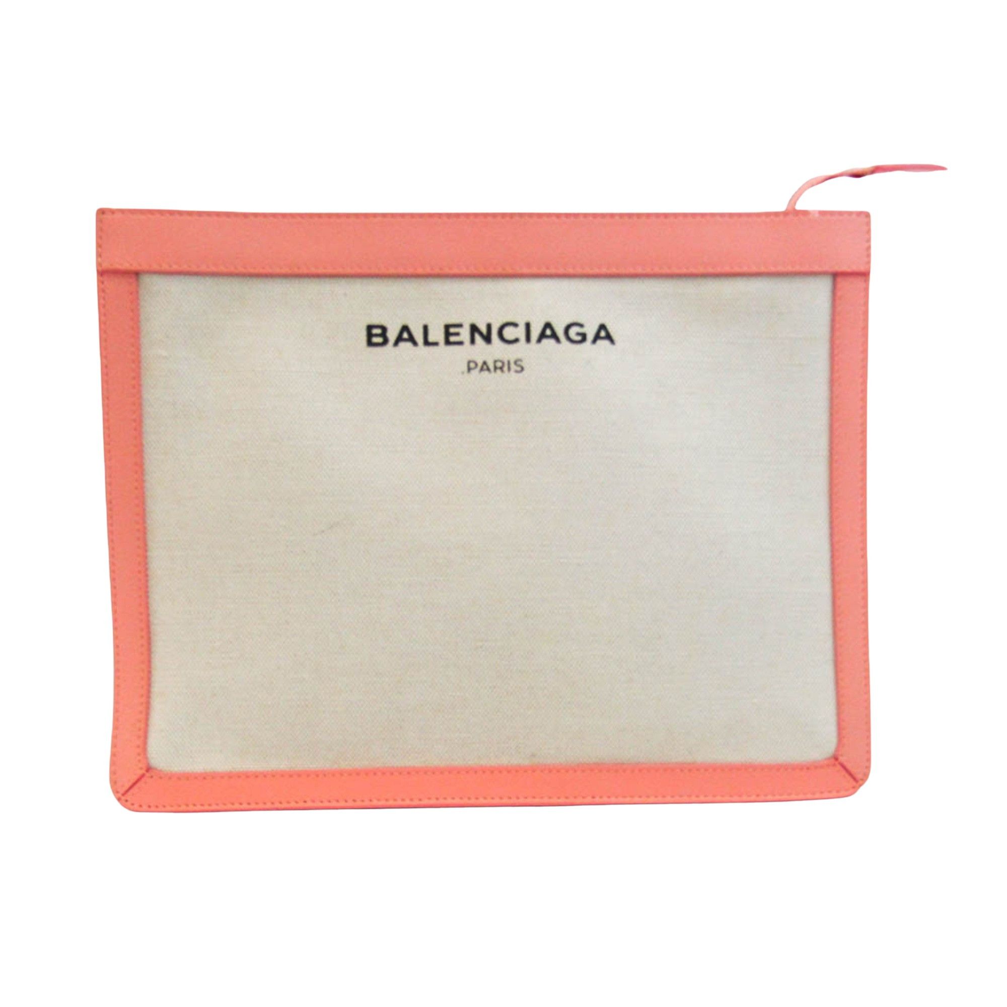 Balenciaga Beige Canvas Clutch Bag (Pre-Owned) Size ONE SIZE - 1 Thumbnail