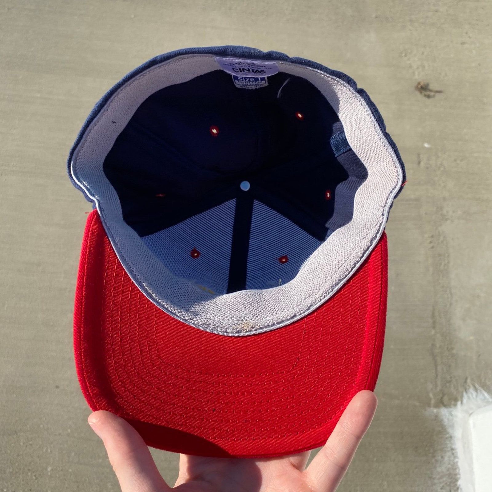 Vintage Vintage 90s North Carolina Machinery Co Hat SIze 6 Navy Blue Size ONE SIZE - 2 Thumbnail