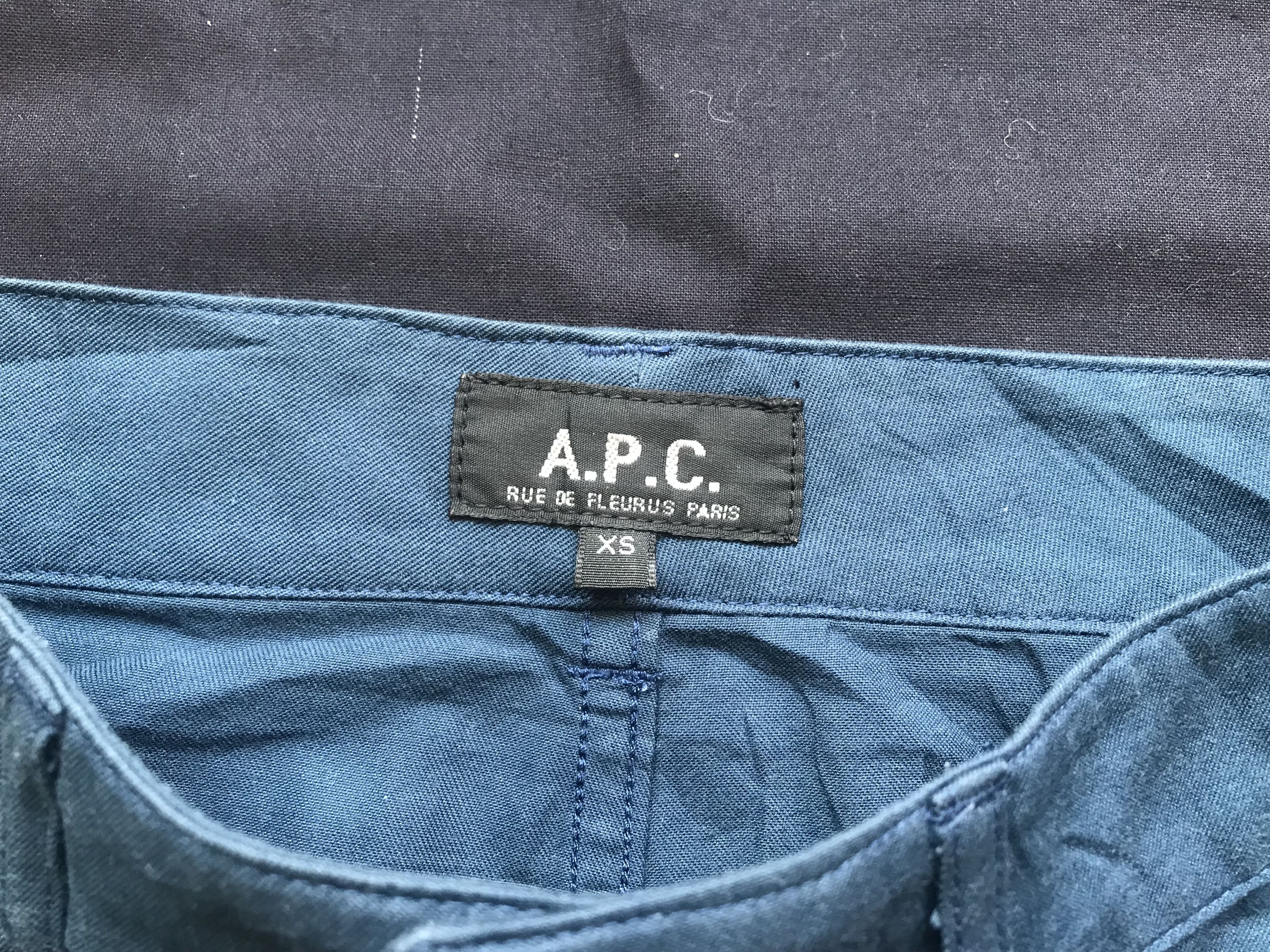 A.P.C. (SK32) APC Navy Blue 5 Pocket Zip Short Skirt Sz XS Size 27" / US 4 / IT 40 - 2 Thumbnail