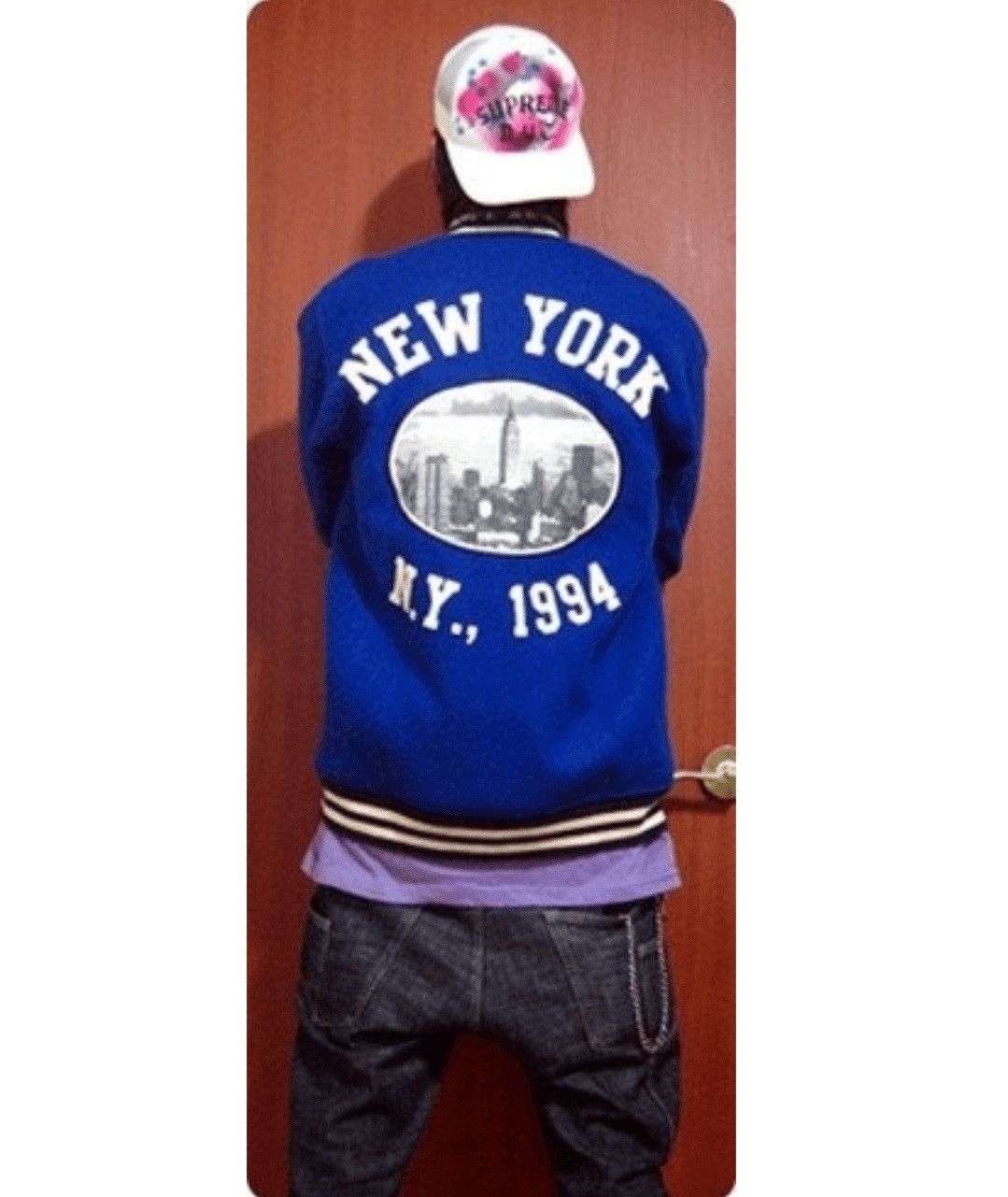 Supreme Supreme 2005 New York 1994 Varsity Jacket Blue Size US XL / EU 56 / 4 - 9 Thumbnail
