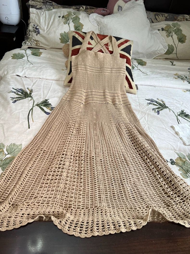 Loro Piana LORO PIANA Hooked lace dress Size L / US 10 / IT 46 - 4 Thumbnail