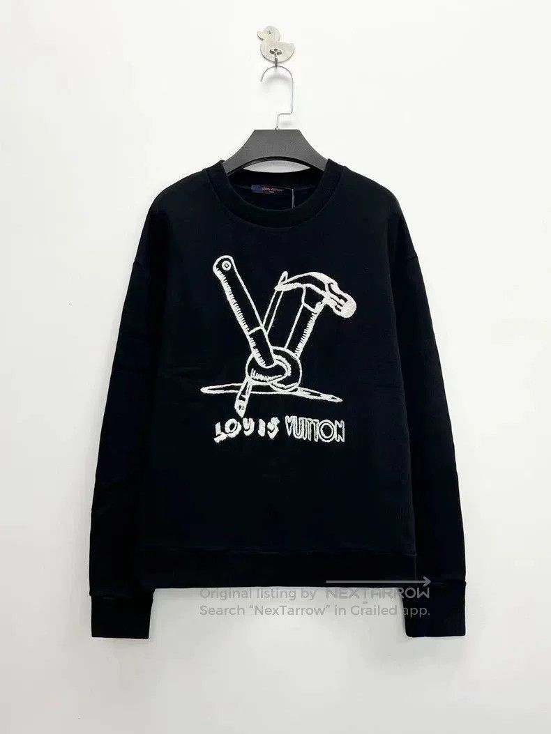 Louis Vuitton Louis Vuitton FW23 Embroidered Logo Sweatshirt. Size US S / EU 44-46 / 1 - 1 Thumbnail