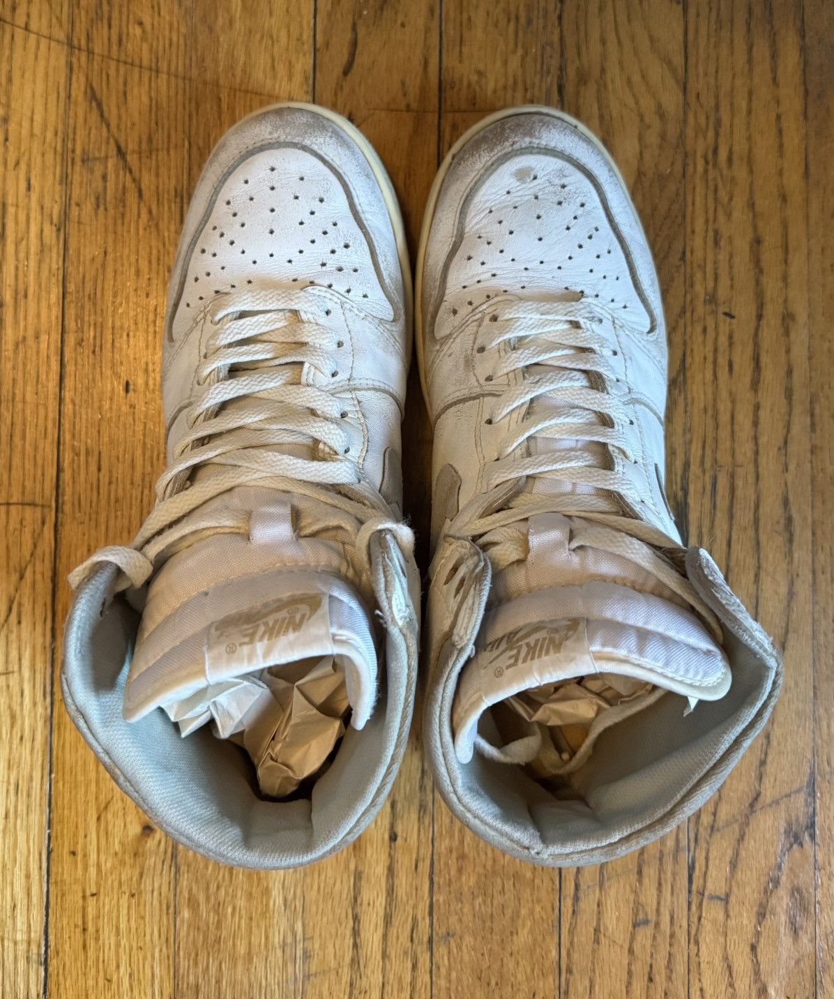 Nike Size 11 1985 Air Jordan 1 High OG Natural Grey Original VTG Size US 11 / EU 44 - 7 Thumbnail