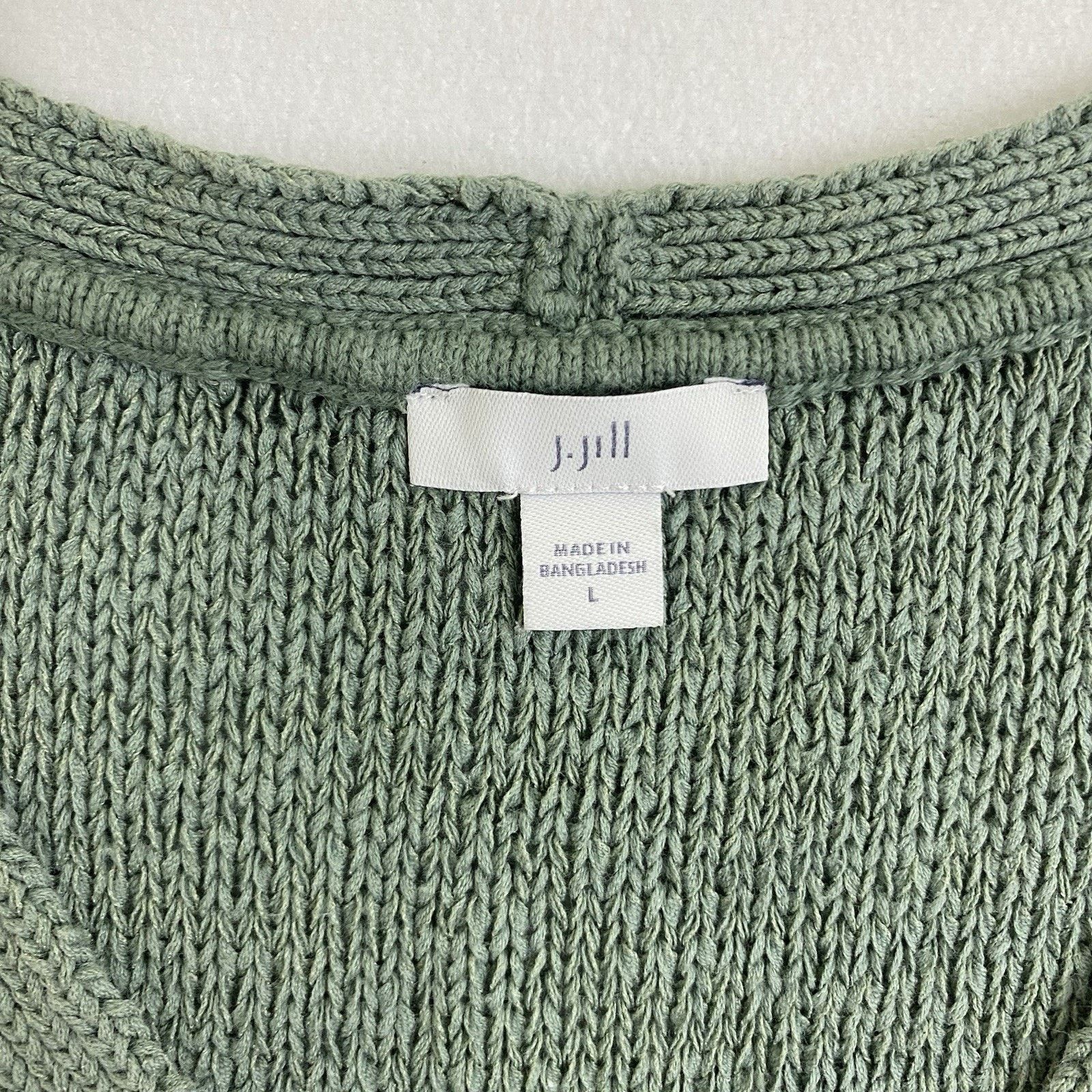 J. Jill J.Jill Marled green textured V-neck Tank Top Womens Large Size L / US 10 / IT 46 - 2 Thumbnail