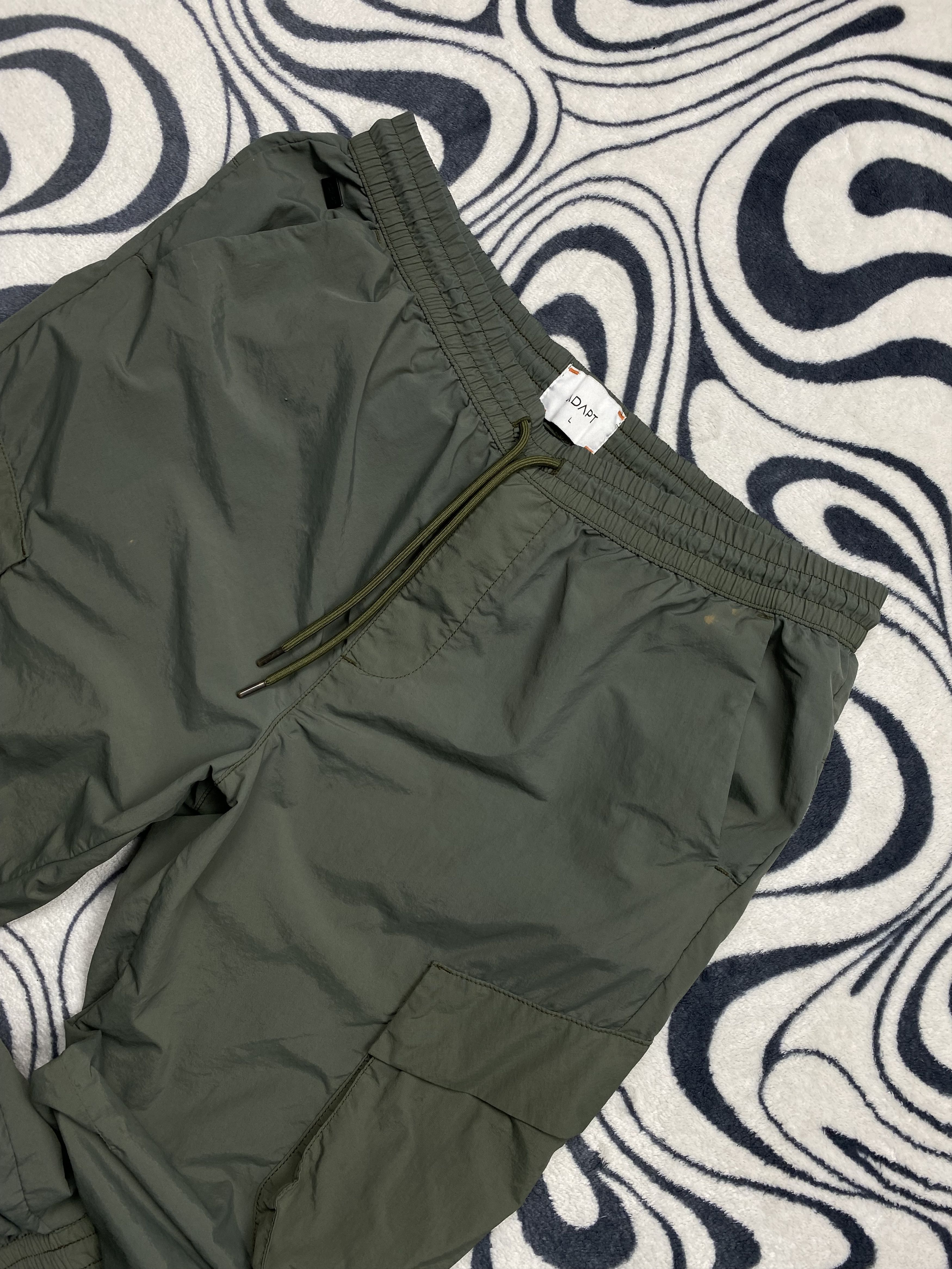 Adapt Adapt Nylon Baggy Cargo Pants Y2K Size US 34 / EU 50 - 2 Thumbnail