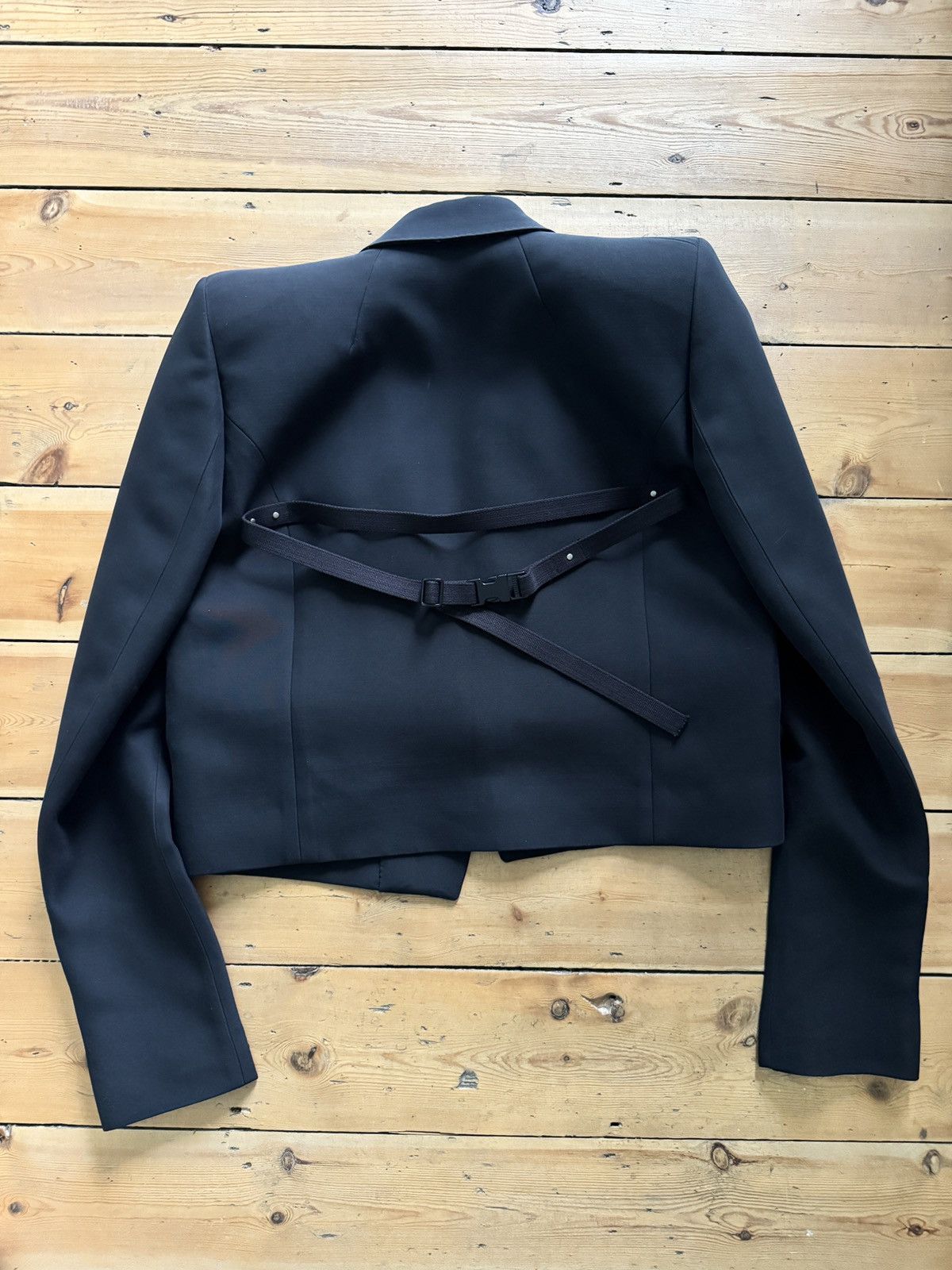 Rick Owens LAST DROP Alice jacket with Neue shoulders, silk / wool Size 40S - 6 Thumbnail