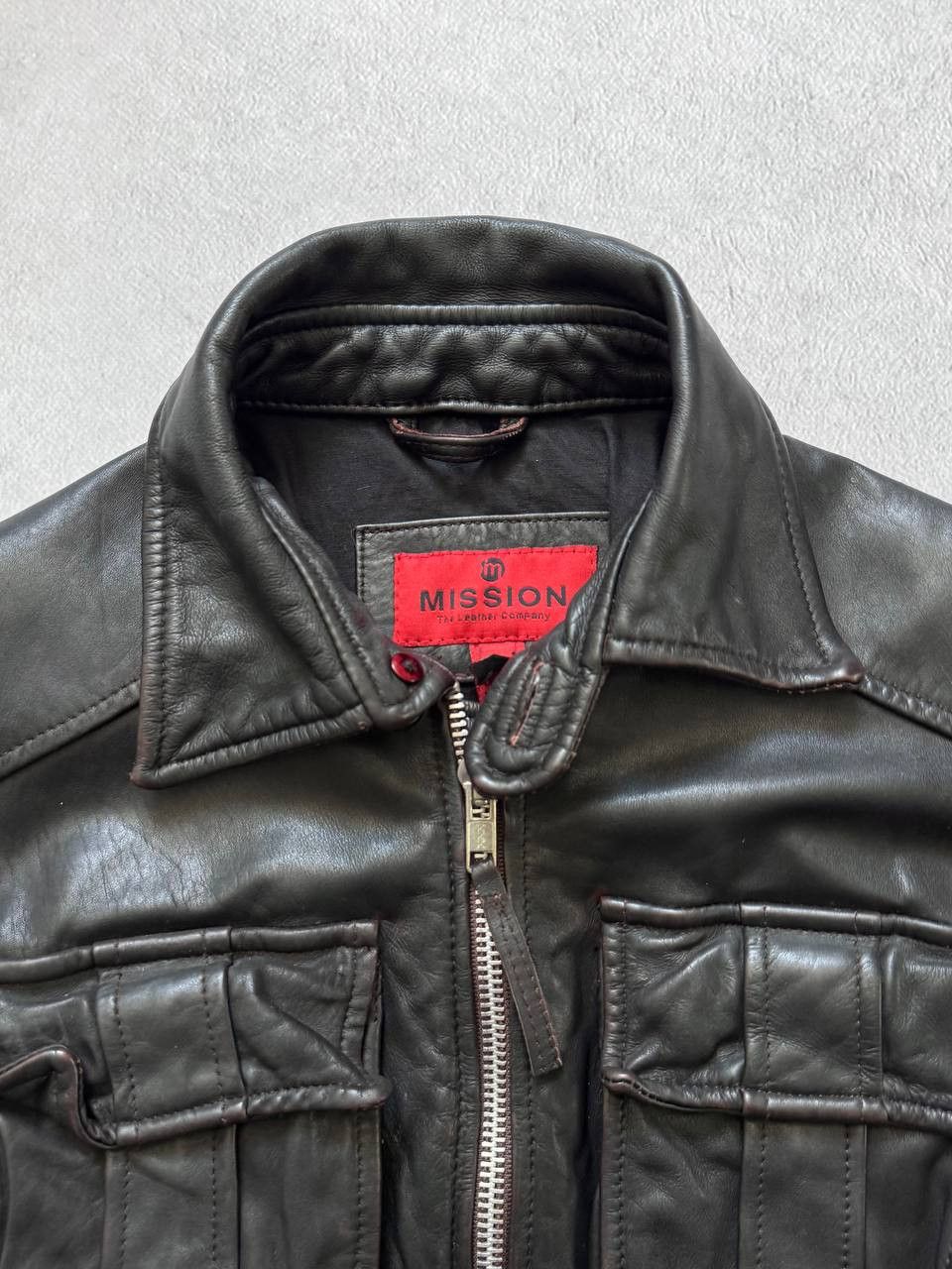 Vintage Mission Cropped Leather Bomber Dolce Gabbana vibe Size US M / EU 48-50 / 2 - 4 Thumbnail