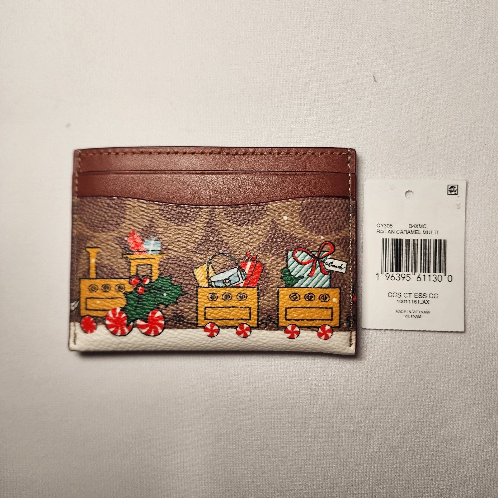 Coach COACH CY305 Holiday Essential Card Case Signature Train Size ONE SIZE - 1 Thumbnail