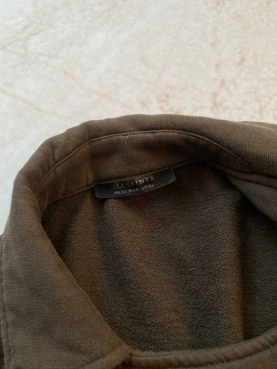 Allsaints × Vintage Luxury Allsaints Cotton Perfecto Jacket Size L / US 10 / IT 46 - 8 Thumbnail