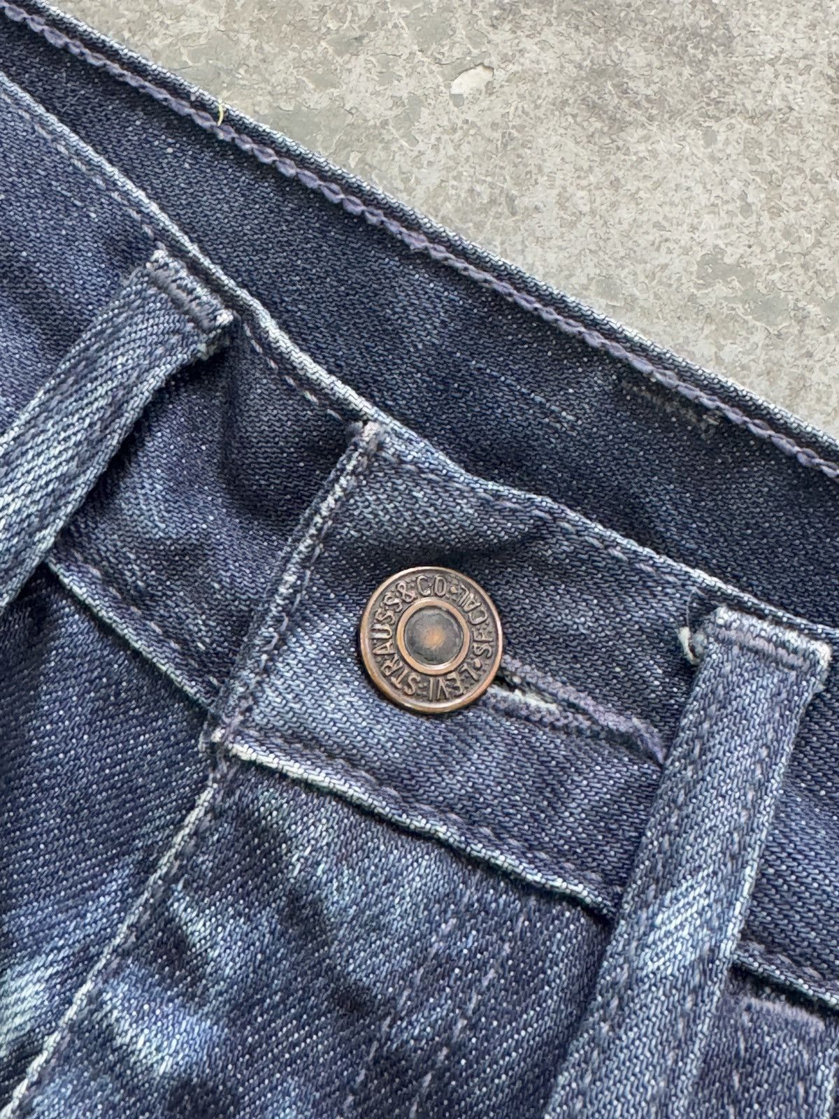 Japanese Brand Vintage 90s Levis Sta Prest Faded Wash Distress Jeans Size US 30 / EU 46 - 4 Thumbnail