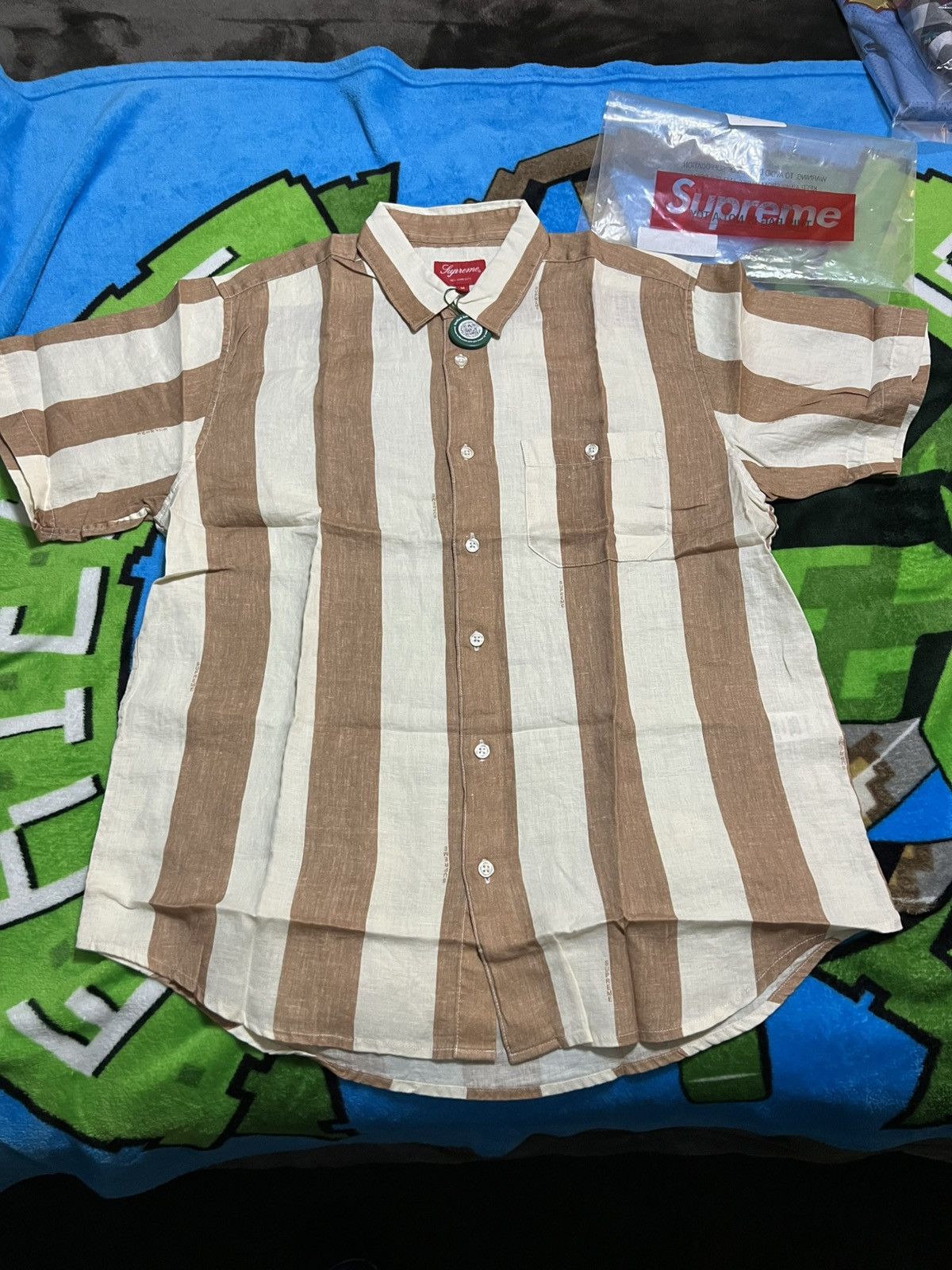 Supreme 🔥SS18 Supreme Men’s Medium Brown S/S button up BRAND NEW🔥 Size US M / EU 48-50 / 2 - 1 Thumbnail