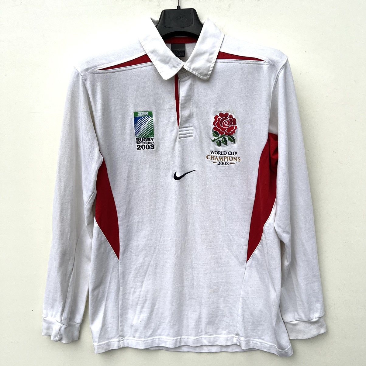 Nike × Vintage Nike 2003 England World Cup Champions Rugby Shirt Size US L / EU 52-54 / 3 - 1 Thumbnail