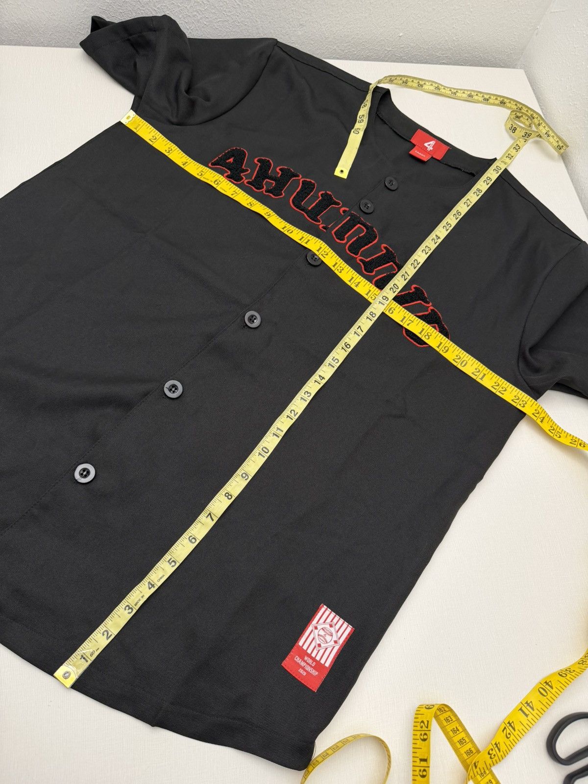 4HUNNID 4Hunnid YG Black Button-Up Baseball Jersey Size Large Size US L / EU 52-54 / 3 - 7 Thumbnail