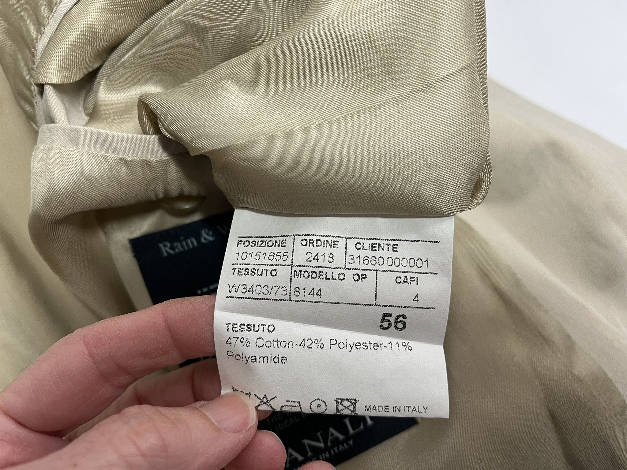 Canali Canali Rain & Wind Tech Coat Size US XL / EU 56 / 4 - 6 Thumbnail