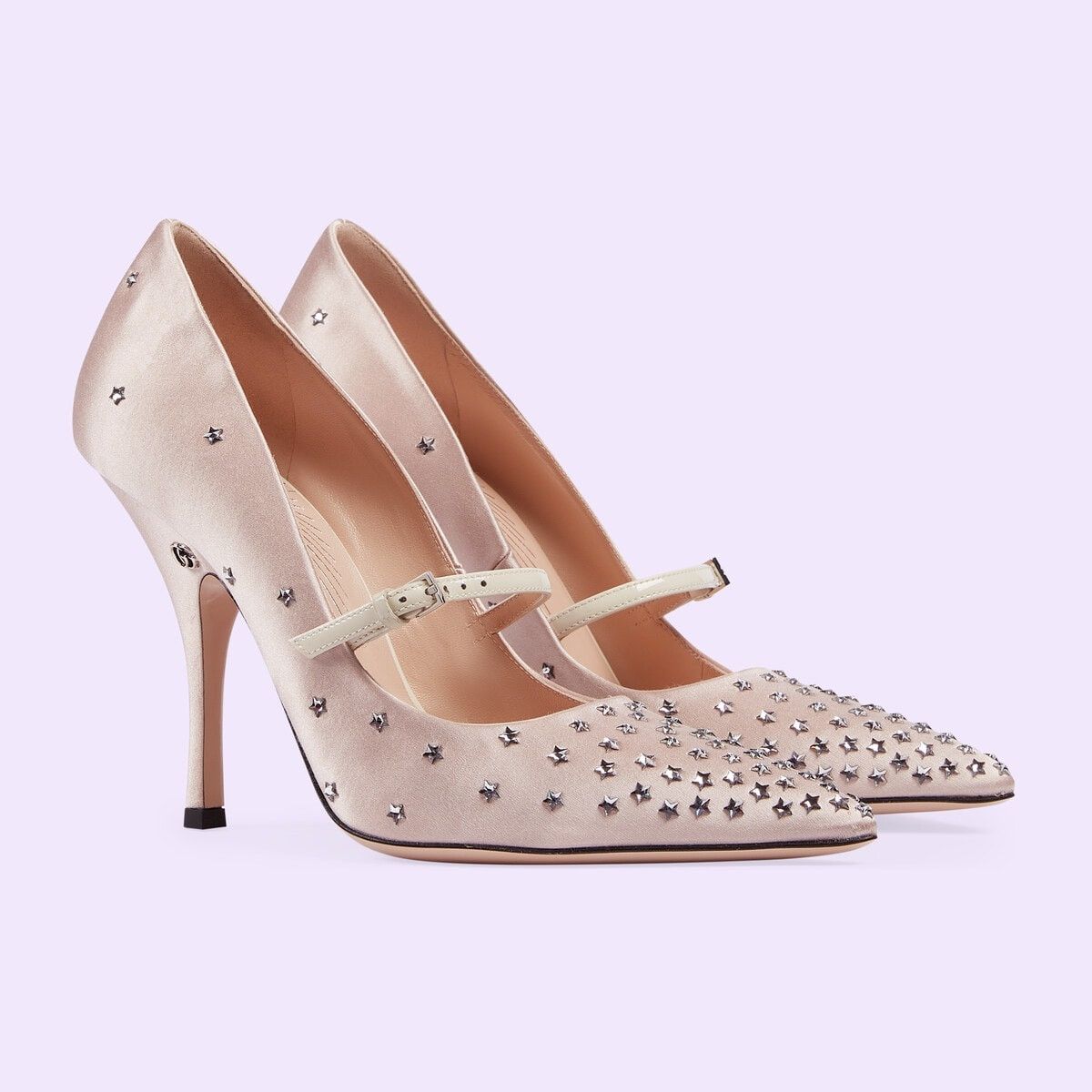 Gucci o1s1wg110125 High Heels Pumps With Stars in Light Pink Size US 11 / IT 41 - 2 Thumbnail