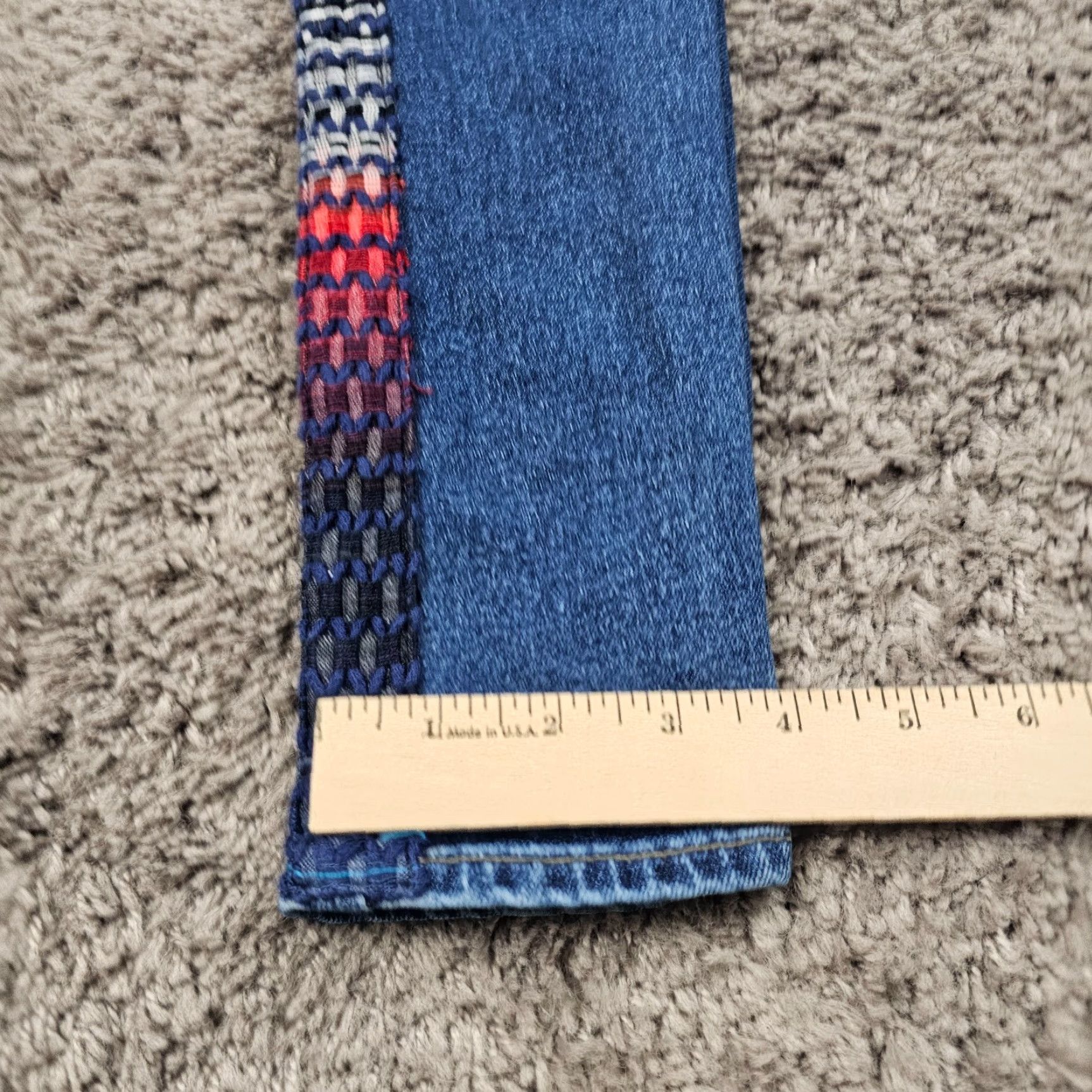 Levi's VINTAGE Levi's 721 Skinny Jeans Womens Regular Fit Stretch Denim 24x30 Blue 2010s Size 27" / US 4 / IT 40 - 7 Thumbnail