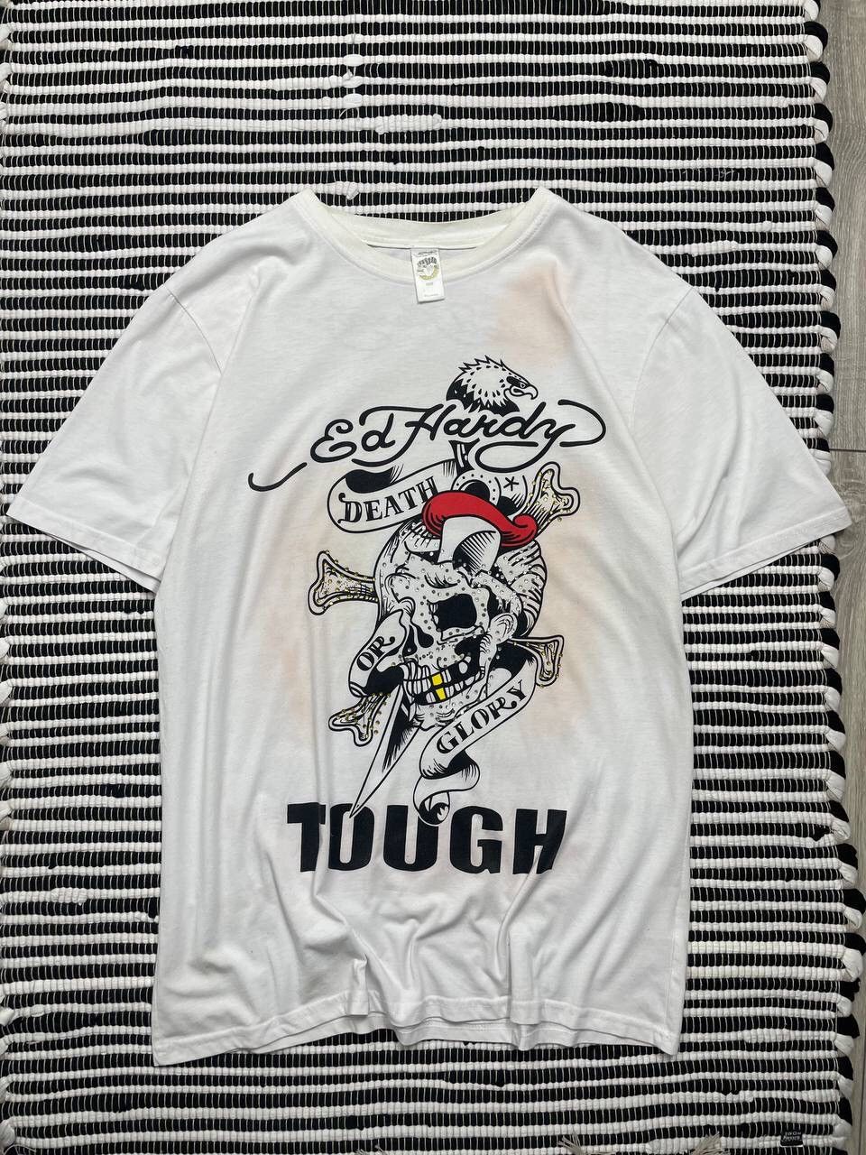 Ed Hardy × Japanese Brand × Vintage Vintage Ed Hardy Christian Audigier Tee T-Shirt Y2K Size US XL / EU 56 / 4 - 1 Thumbnail