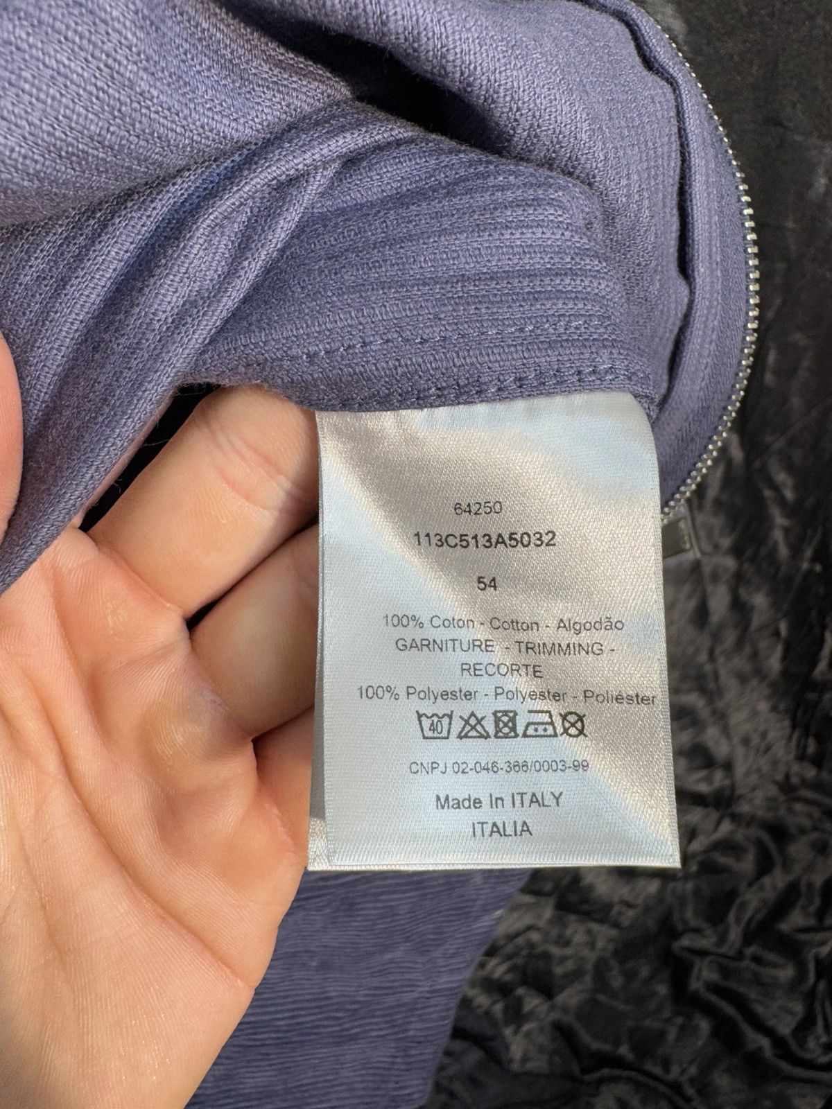 Dior dior's latest blue corduroy embroidered logo jacket Size US L / EU 52-54 / 3 - 8 Thumbnail