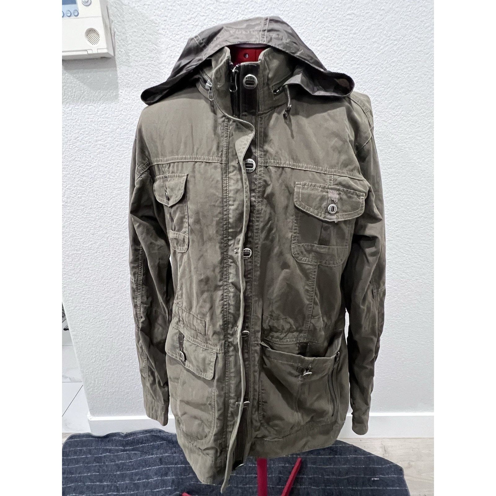 Kuhl KUHLREKON JACKET OLIVE GREEN UTILITY Hiking CARGO ZIP HOODED Size M / US 6-8 / IT 42-44 - 1 Thumbnail