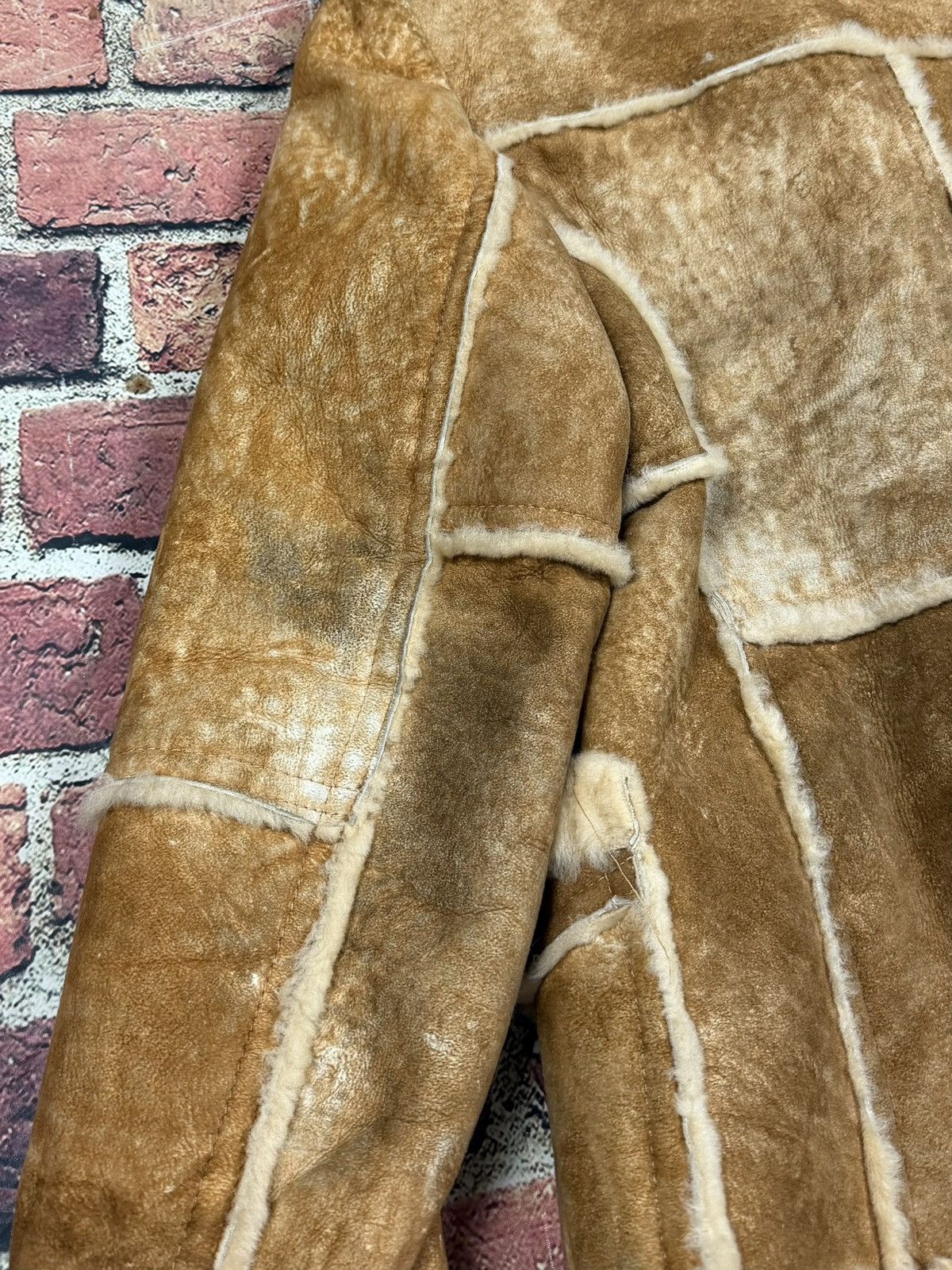 Sears Shearling Sheepskin Rancher Coat Lamb Skin Leather Marlboro Size US L / EU 52-54 / 3 - 19 Thumbnail