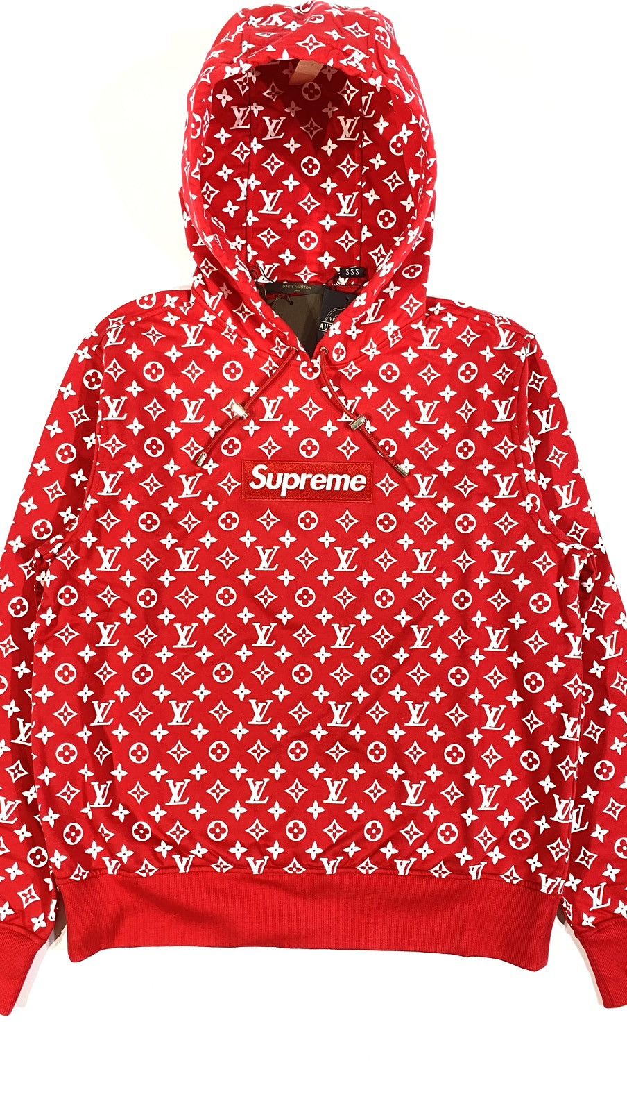 Louis Vuitton × Supreme LOUIS VUITTON X SUPREME L Box Logo Hoodie Size US L / EU 52-54 / 3 - 2 Thumbnail