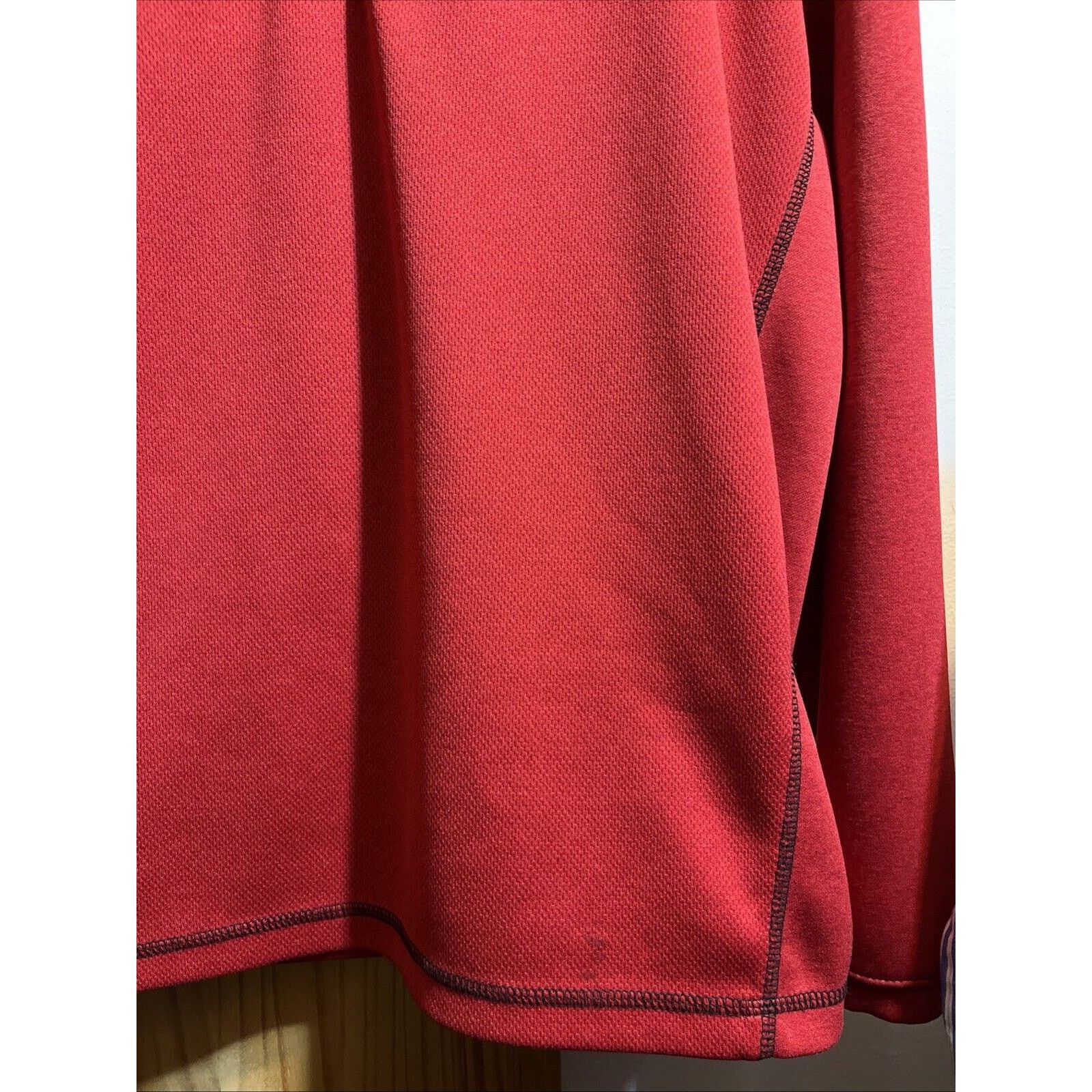 Lone Cypress By Pebble Beach Pebble Beach Performance Men’s L Red LS 1/4 Zip Windbreaker Size US L / EU 52-54 / 3 - 10 Thumbnail