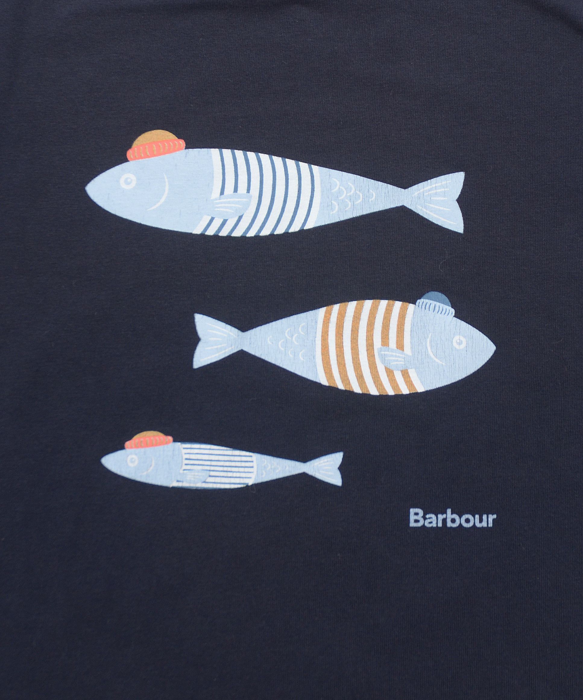 Barbour 🦅T-Shirt Barbour Seaward Fish Tee Hunter Y2K Size S / US 4 / IT 40 - 4 Thumbnail