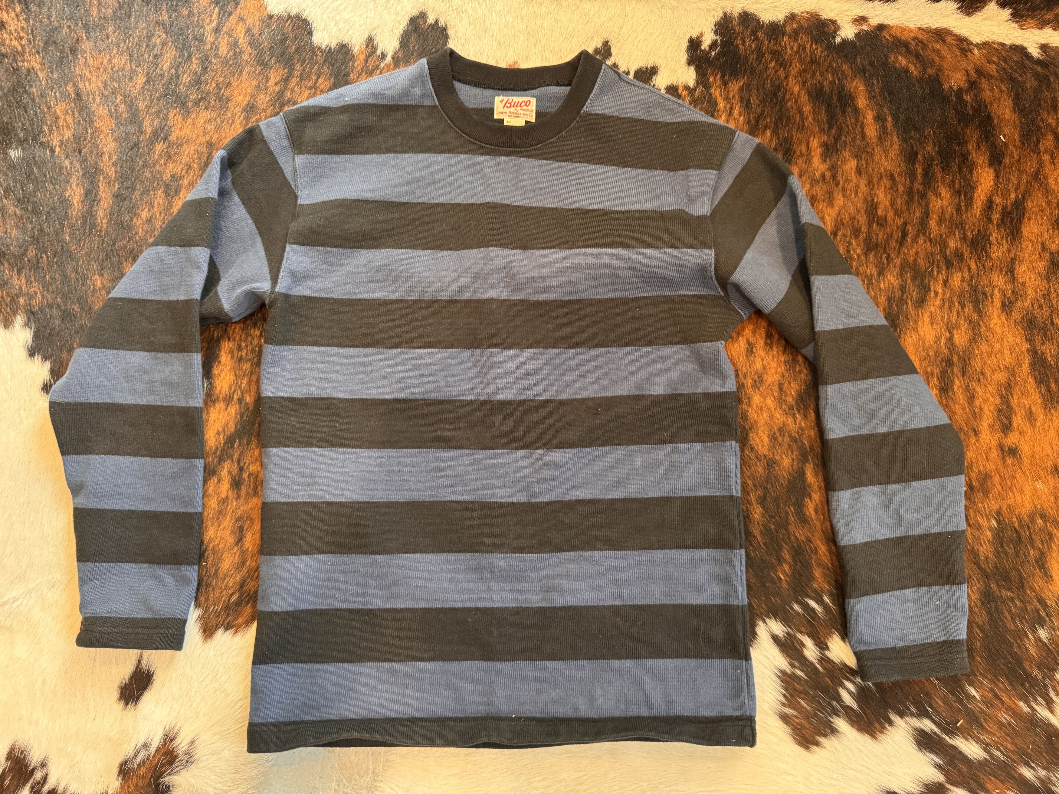 ブコ STRIPE RACING JERSEY BLACK×OLIVE(L) The Real McCoy