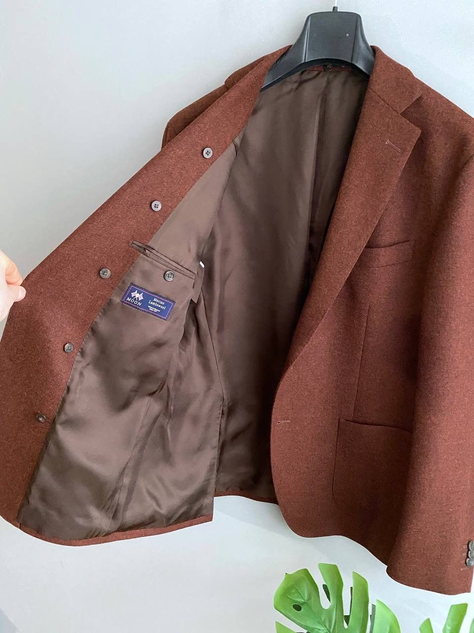 Boggi BOGGI MILANO x Moon Merino Lambswool Men's Blazer, Size 54 Size 54R - 10 Thumbnail