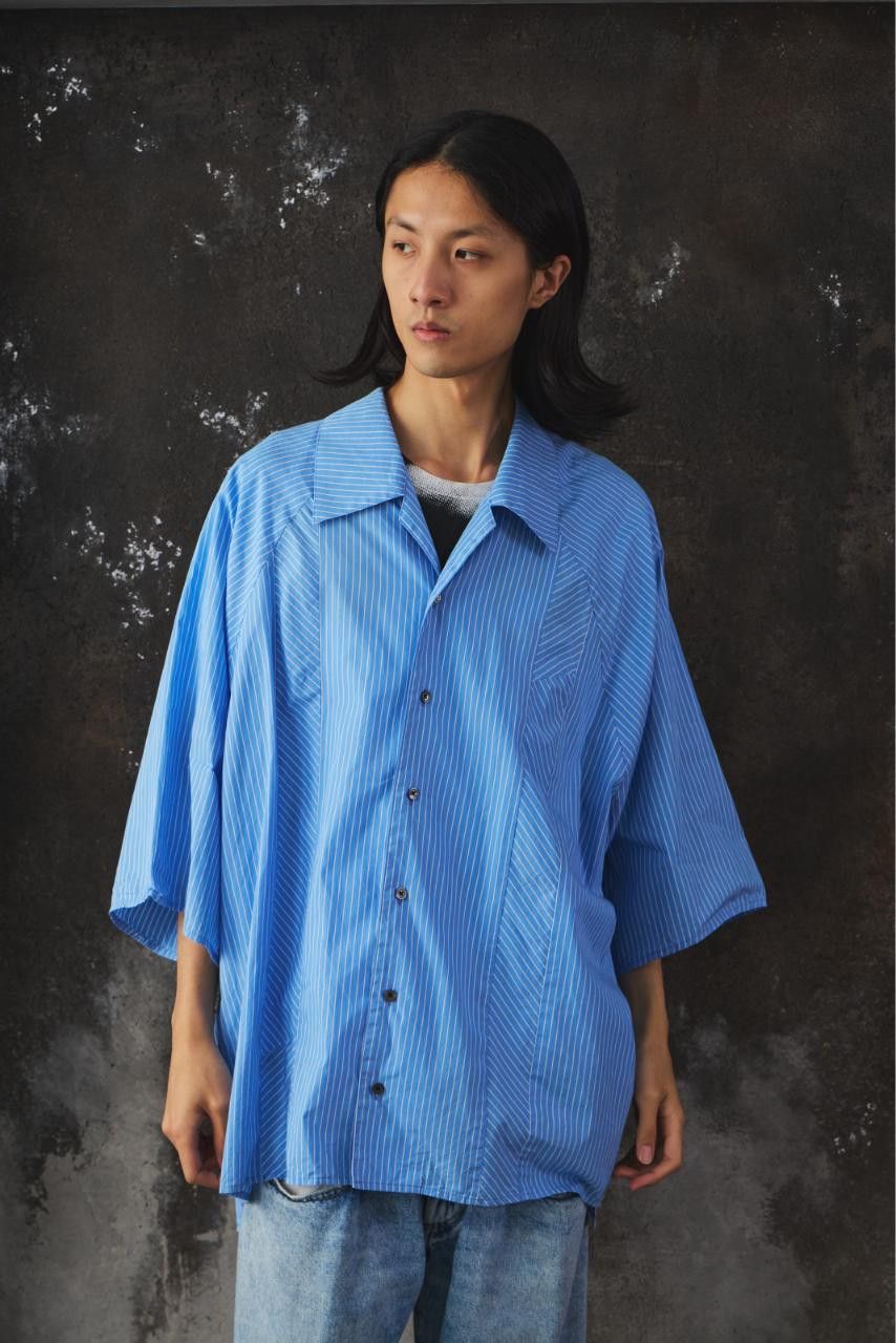 my beautiful landlet My Beautiful Landlet POPLIN STRIPED SLEEVE SHIRT blue Size US L / EU 52-54 / 3 - 3 Thumbnail