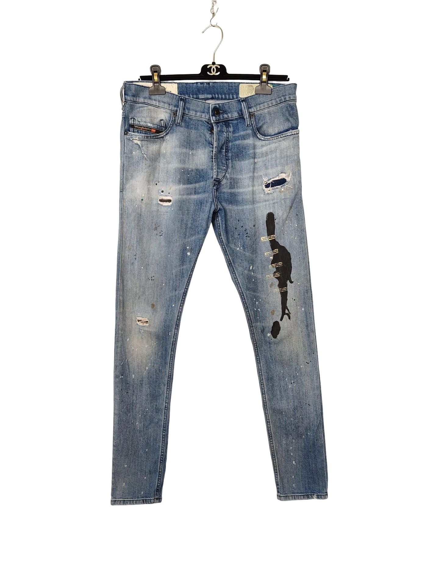 Diesel Diesel Paint Splatter Distressed Jeans Size 31 Size US 31 - 1 Thumbnail