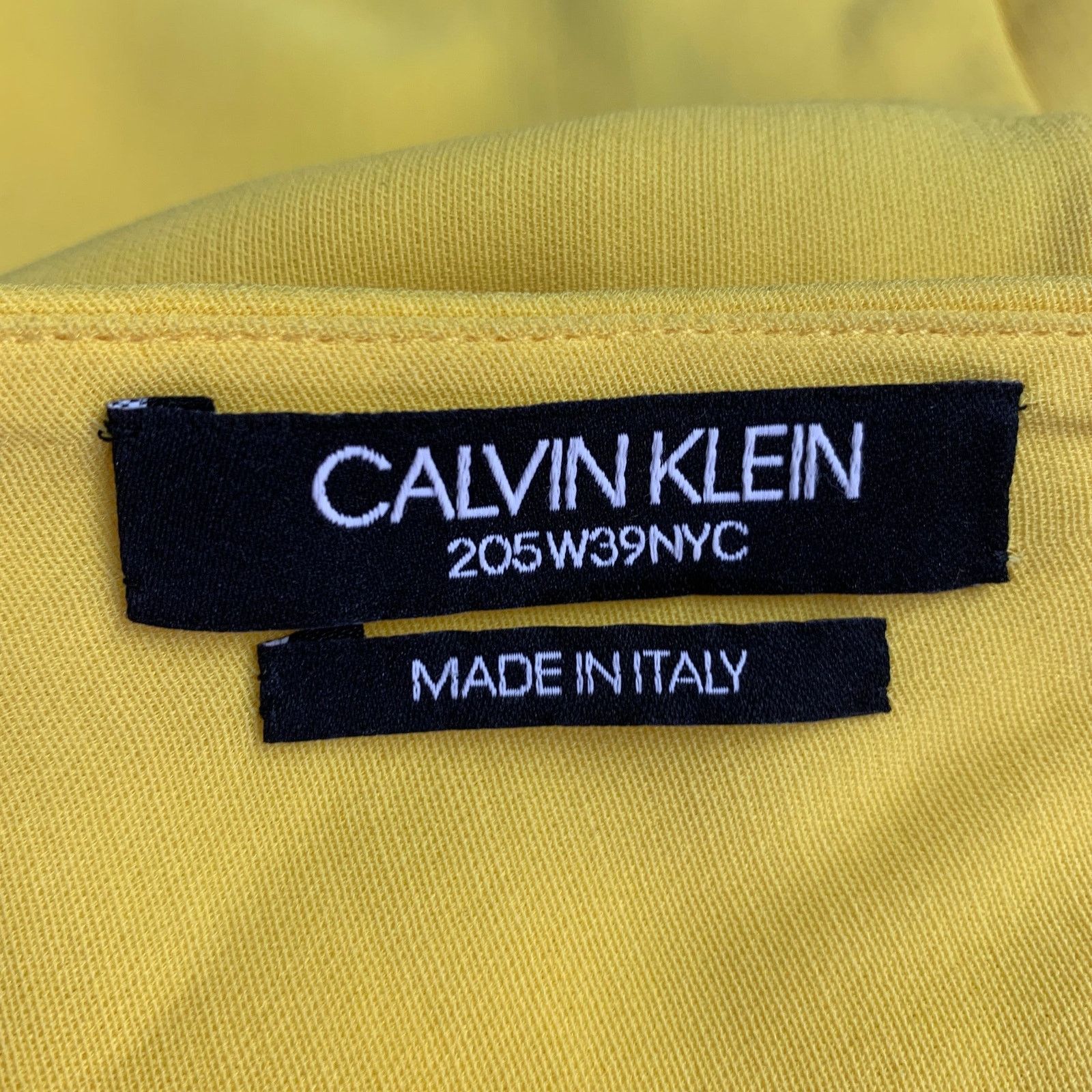 Calvin Klein 205W39NYC 205W39NYC Size 2 Yellow Silk Wool Layered Poncho Dress Size XS / US 0-2 / IT 36-38 - 7 Thumbnail