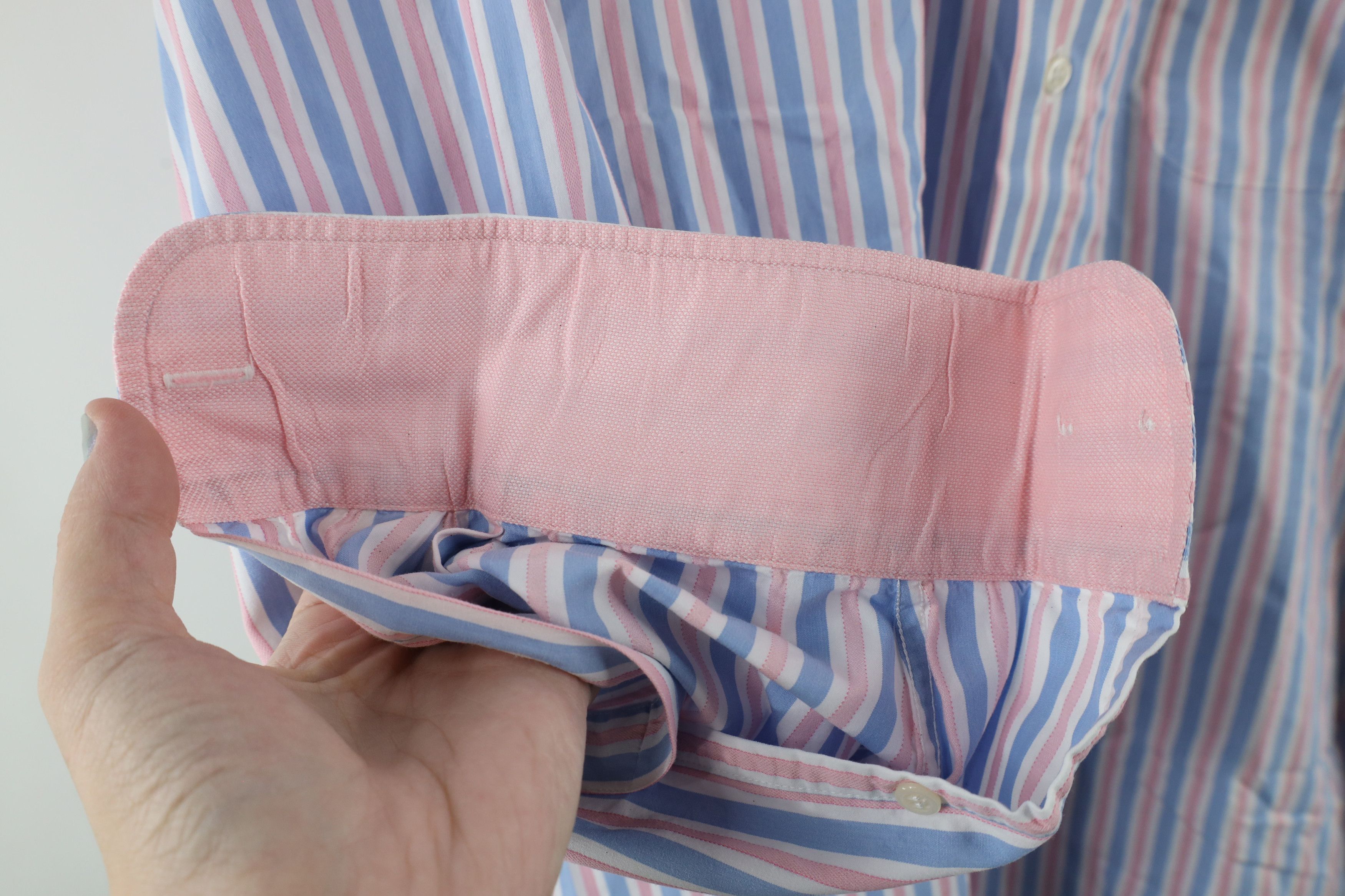 J.McLaughlin × Vintage Vtg 90s J McLaughlin Block Cotton Oxford Button Down Shirt Size US XL / EU 56 / 4 - 6 Thumbnail